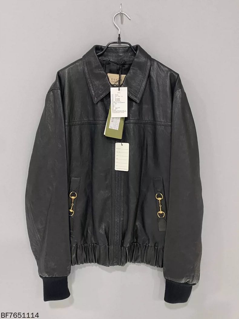 Gucci Gucci Black zipper long-sleeved sheepskin jacket Size US M / EU 48-50 / 2 - 1 Thumbnail