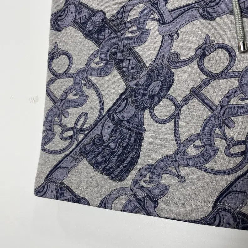 Hermes Patterned high-waisted straight casual skirt