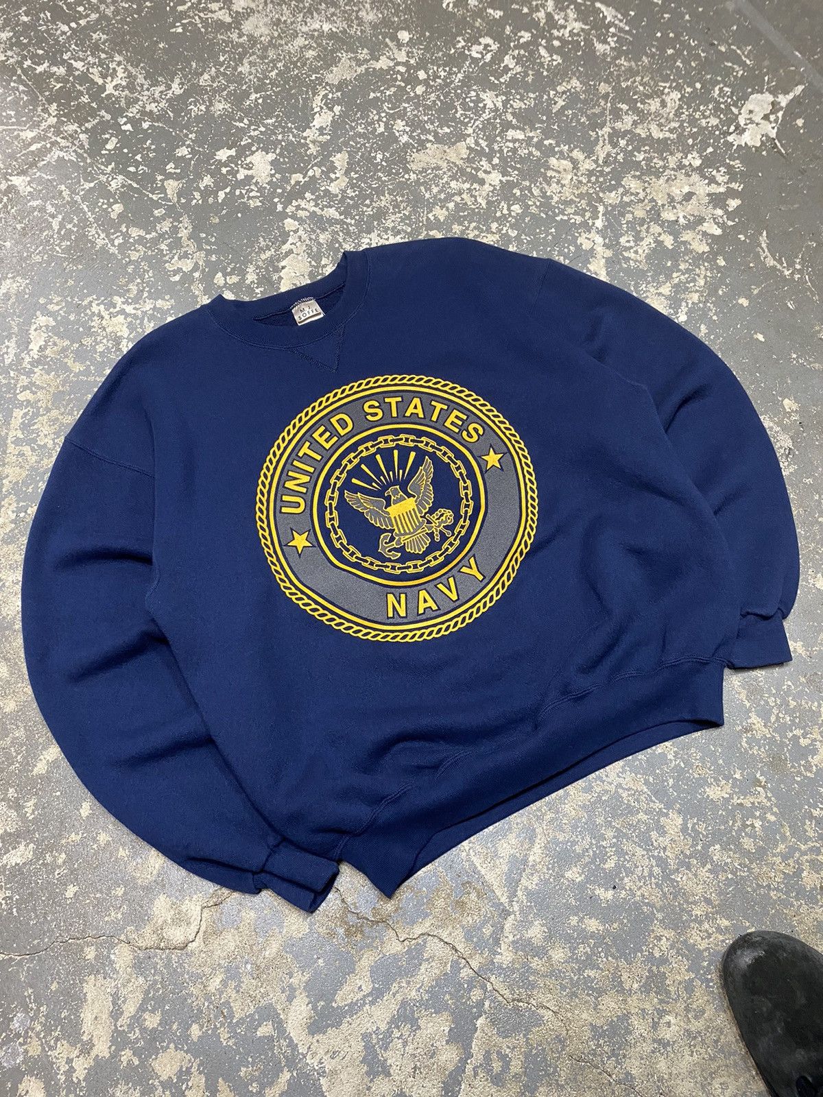 Vintage Vintage United States Navy Hoodie Sweatshirt Soffe USA Size US L / EU 52-54 / 3 - 8 Thumbnail