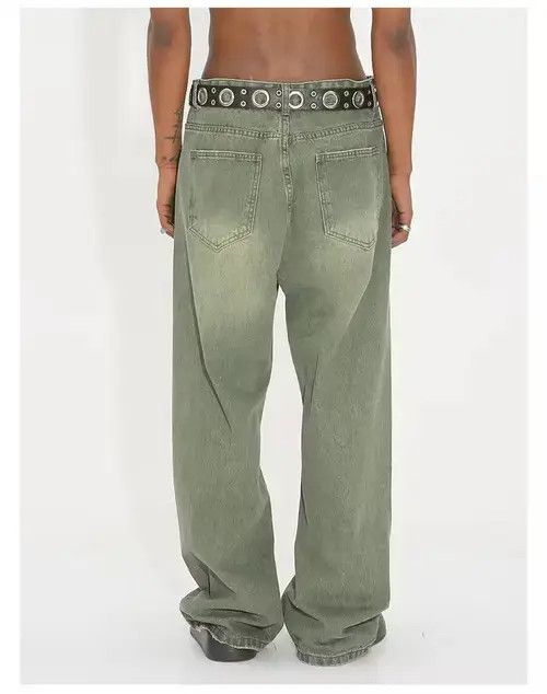 Designer × Japanese Brand × Vintage distressed washed y2k baggy pants Size US 32 / EU 48 - 3 Thumbnail