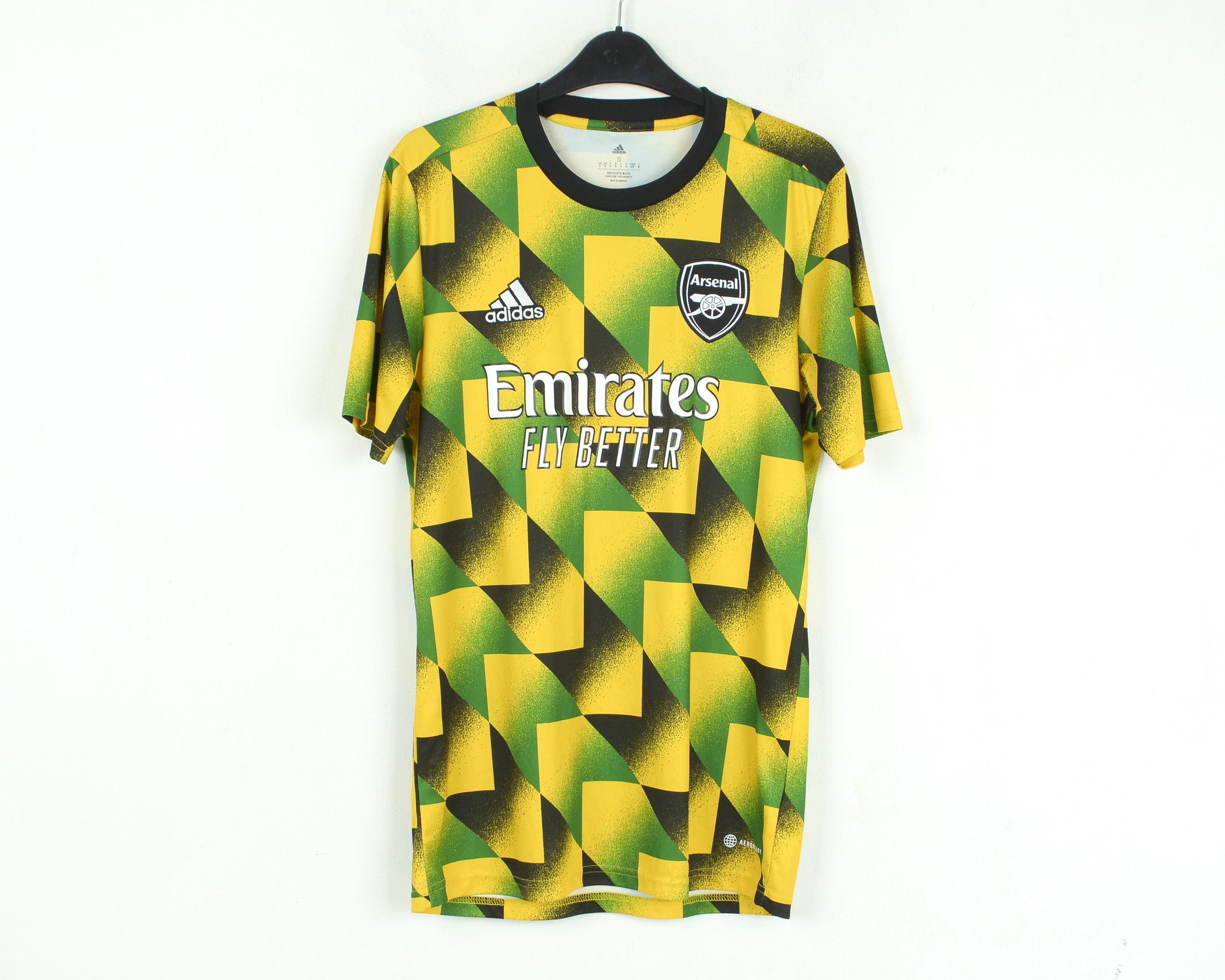 Adidas London Arsenal Jamaica S Football Pre-Match Jersey 2022 2023 Size US S / EU 44-46 / 1 - 1 Thumbnail