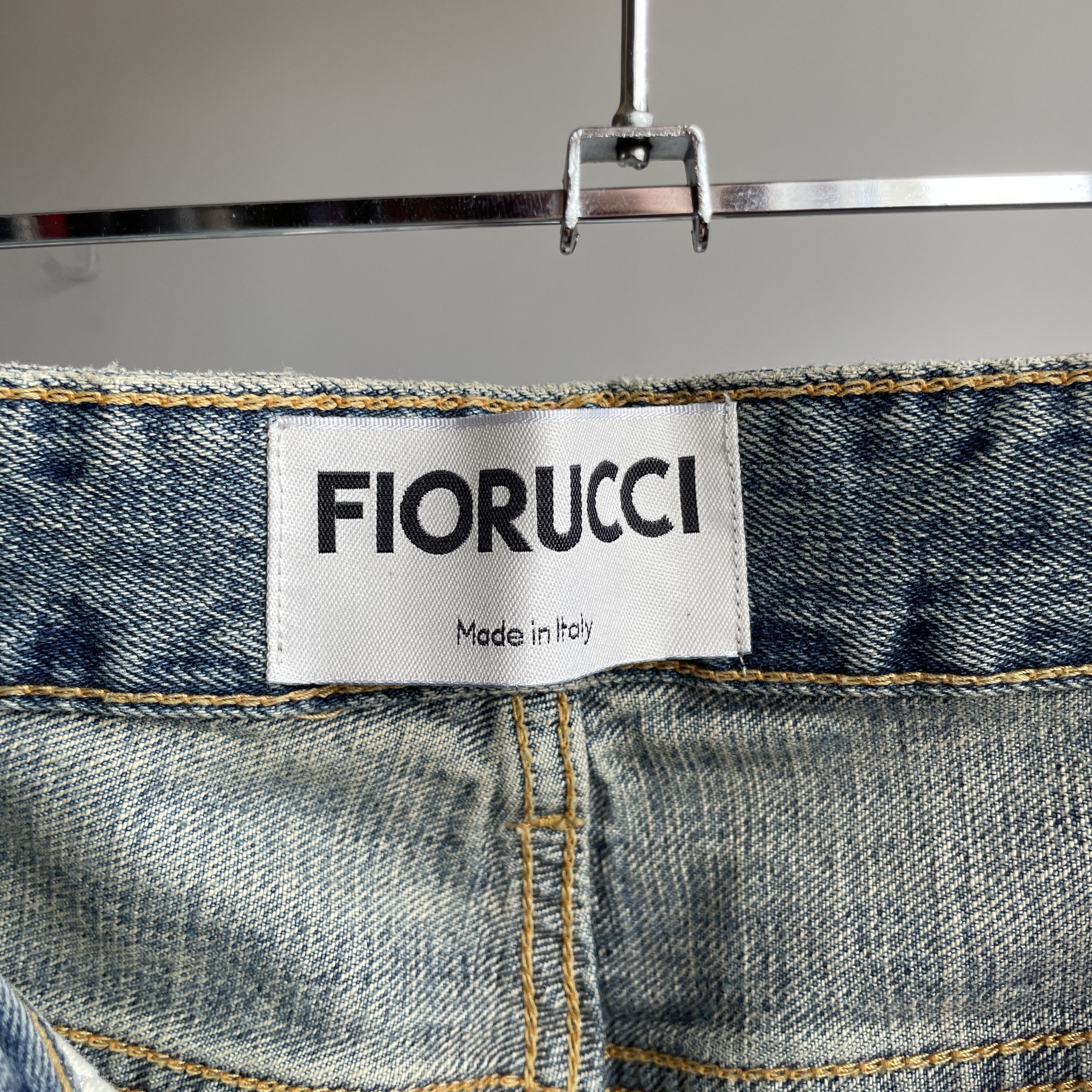 Fiorucci Fiorucci Bella Cropped Straight Distressed Selvedge Denim Size 30" / US 8 / IT 44 - 12 Thumbnail