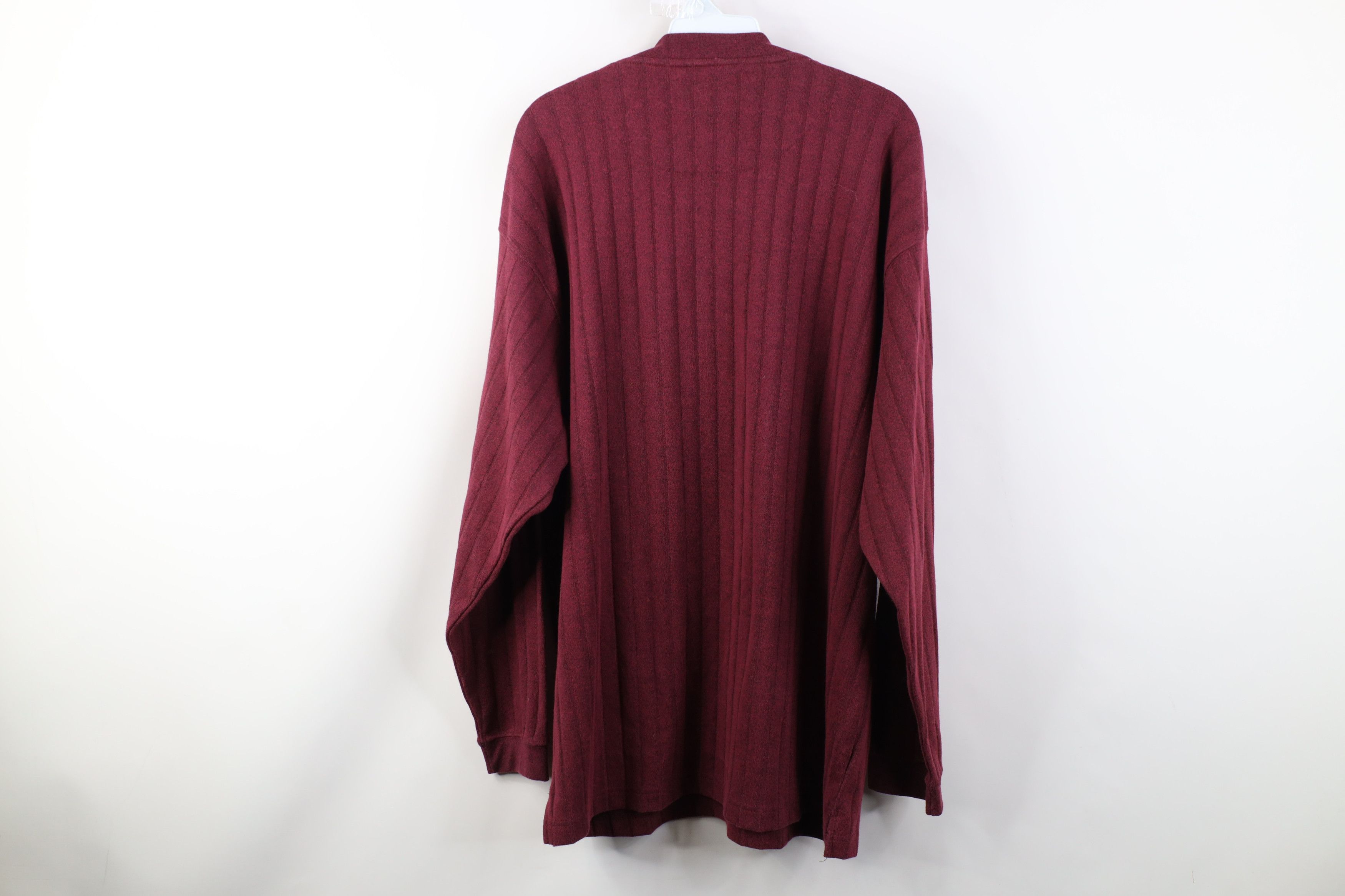 Vintage Vintage 90s Streetwear Knit Long Sleeve Henley T-Shirt Size US XL / EU 56 / 4 - 10 Thumbnail