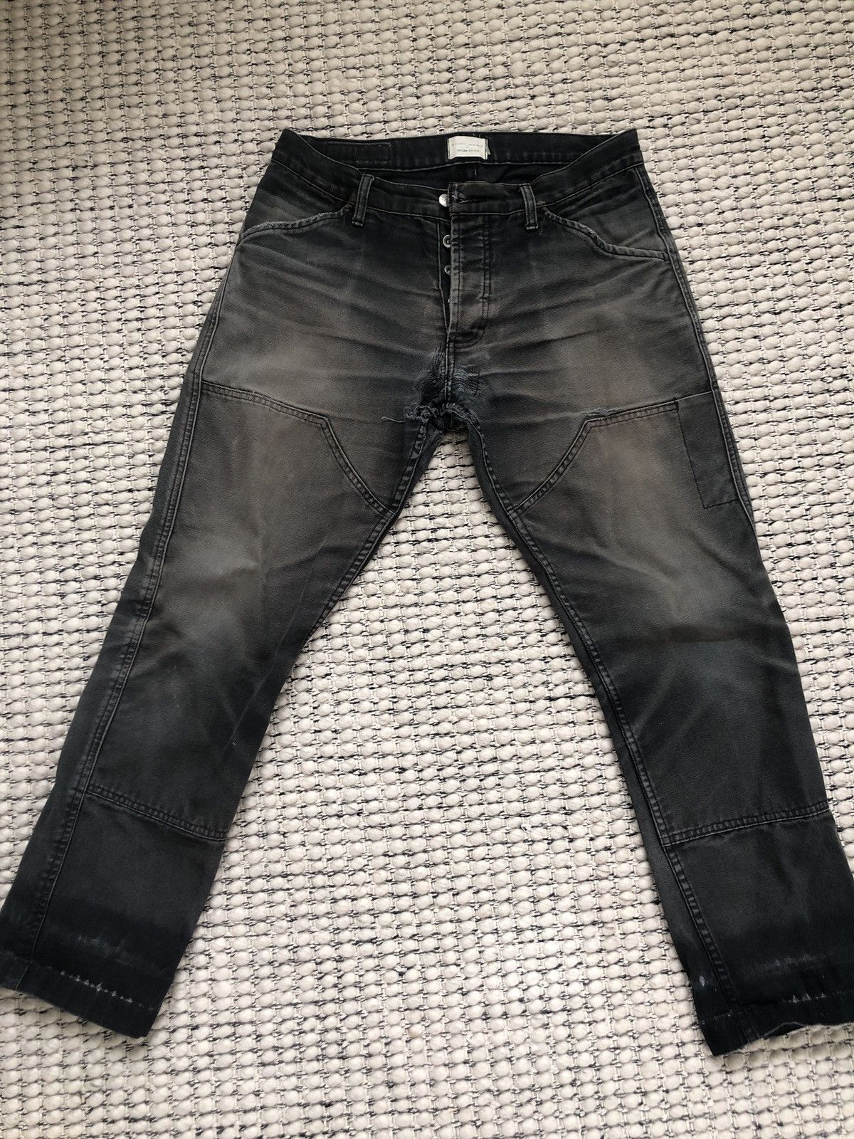 image of Taylor Stitch Good Acre Chore Pant in Black, Men's (Size 32)
