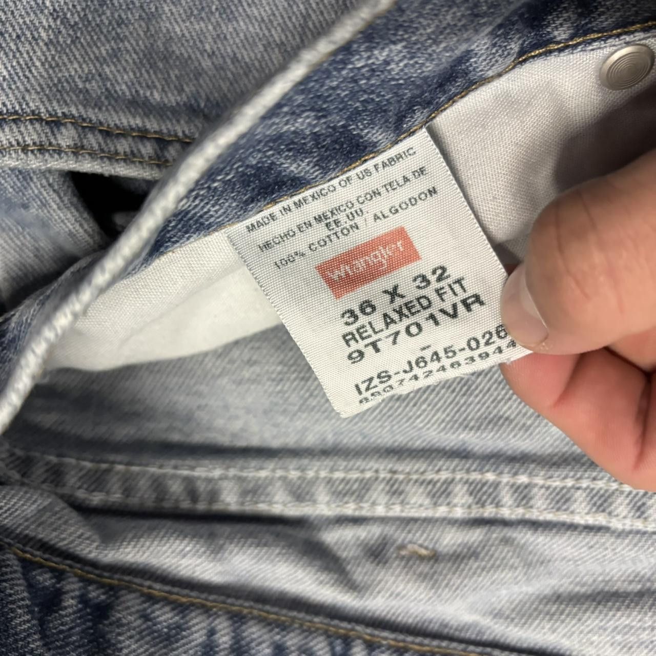 Japanese Brand × Vintage Crazy Vintage Y2K/2000s Faded Light Wash Distressed Skater Denim Jeans! Size US 36 / EU 52 - 8 Thumbnail