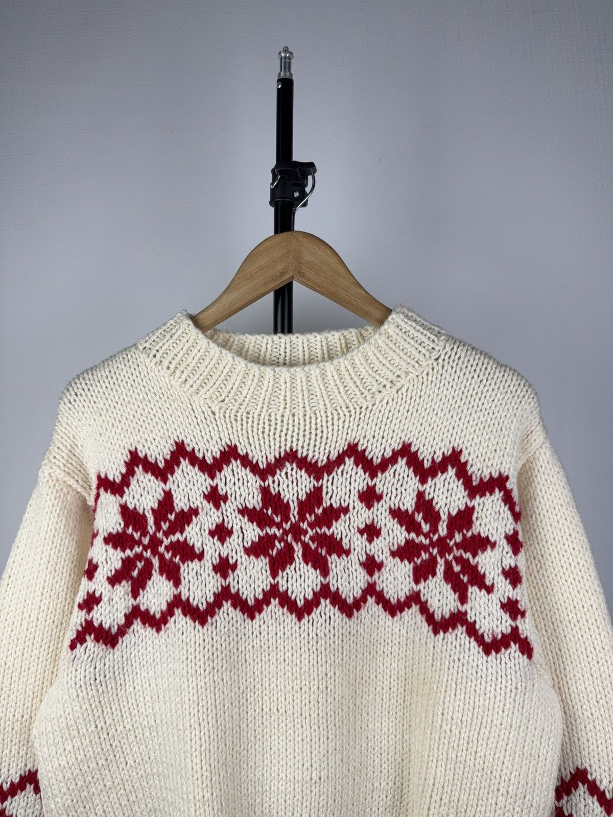 Japanese Brand × Vintage Sweater White Knit Basic Streetwear Avant-garde Grunge Y2K Size US L / EU 52-54 / 3 - 2 Thumbnail