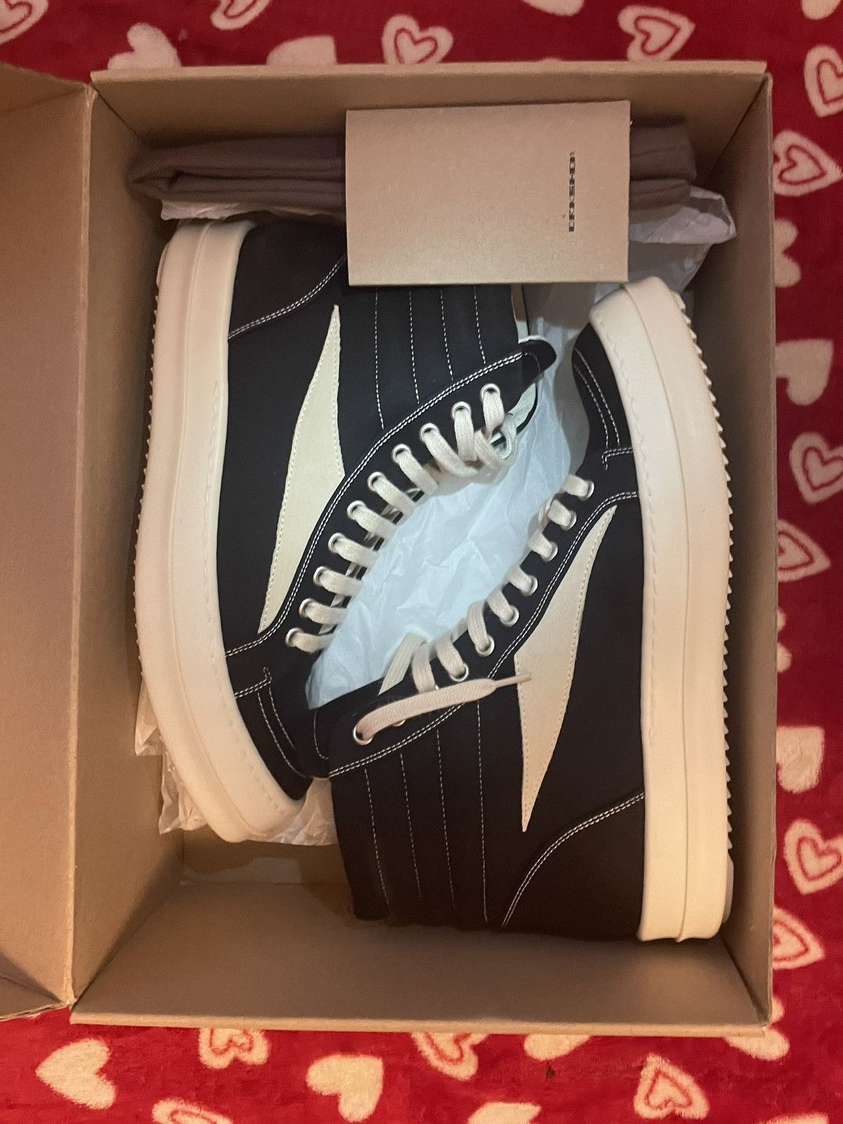 Rick Owens Rick Owen high top vans (rare) brand new with box Size US 8 / IT 38 - 1 Thumbnail