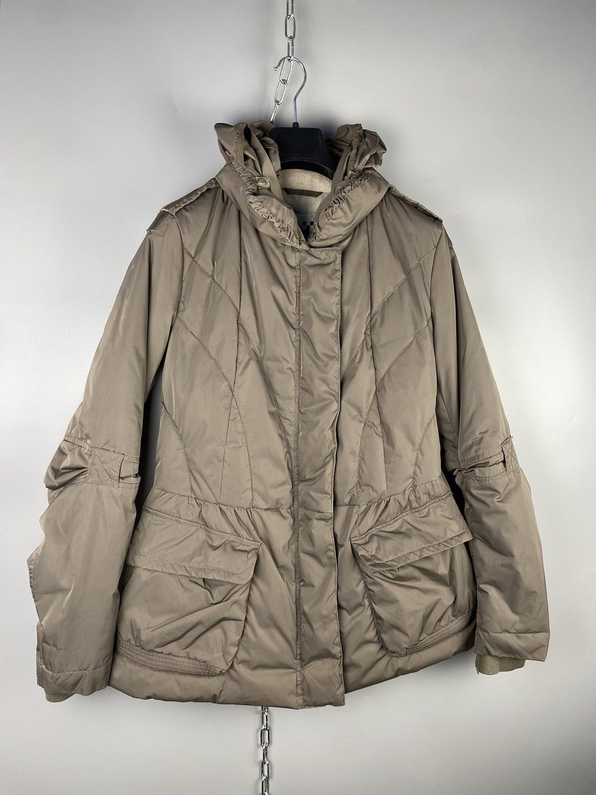 Marithe + Francois Girbaud Marithe Francois Girbaud Beige Down Jacket Puffer Size S / US 4 / IT 40 - 2 Thumbnail