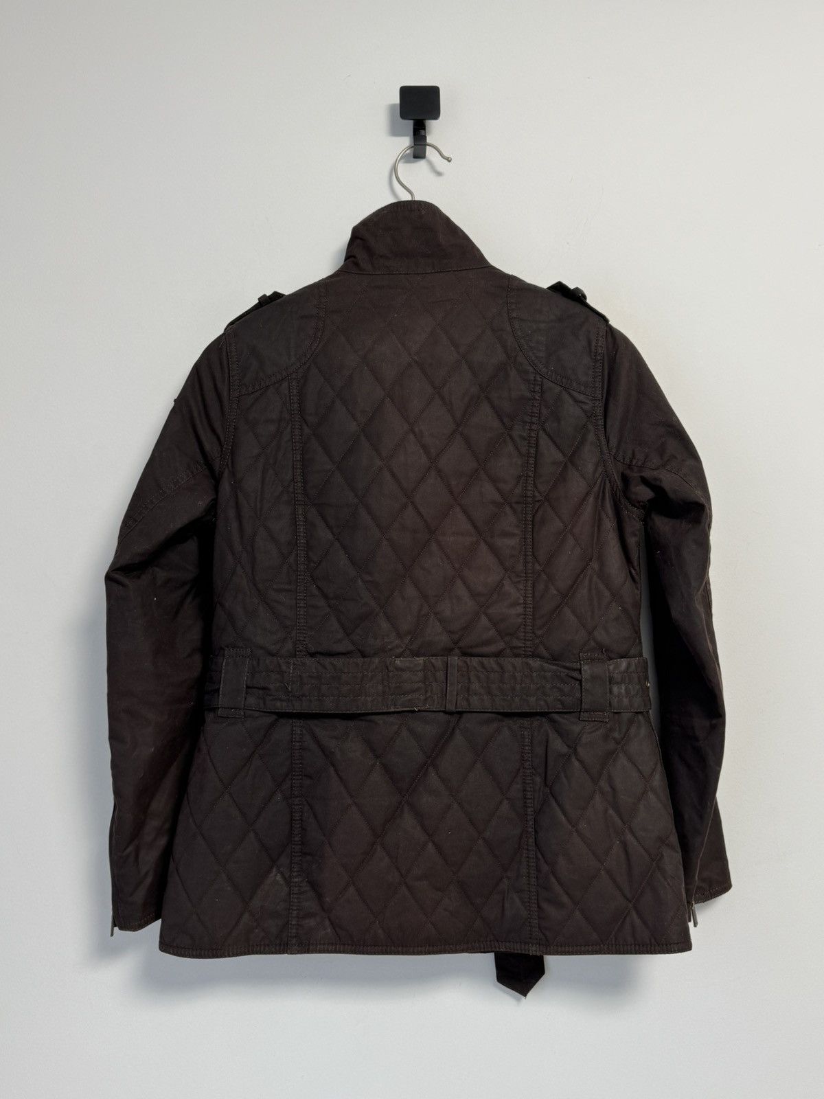 Barbour Barbour Quilted Wax Jacket With Belt - Olive Green Brown Size M / US 6-8 / IT 42-44 - 21 Thumbnail