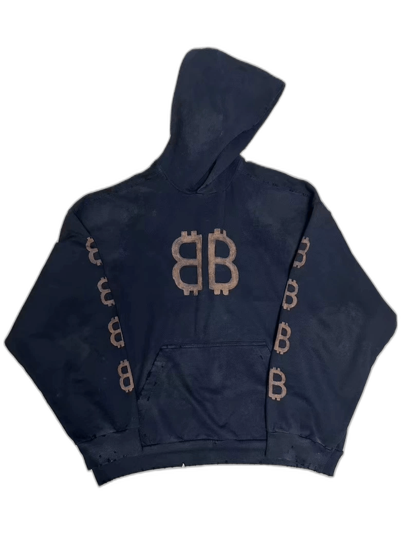 Balenciaga Balenciaga Bitcoin Print Oversized Hoodie Size US XXL / EU 58 / 5 - 1 Thumbnail