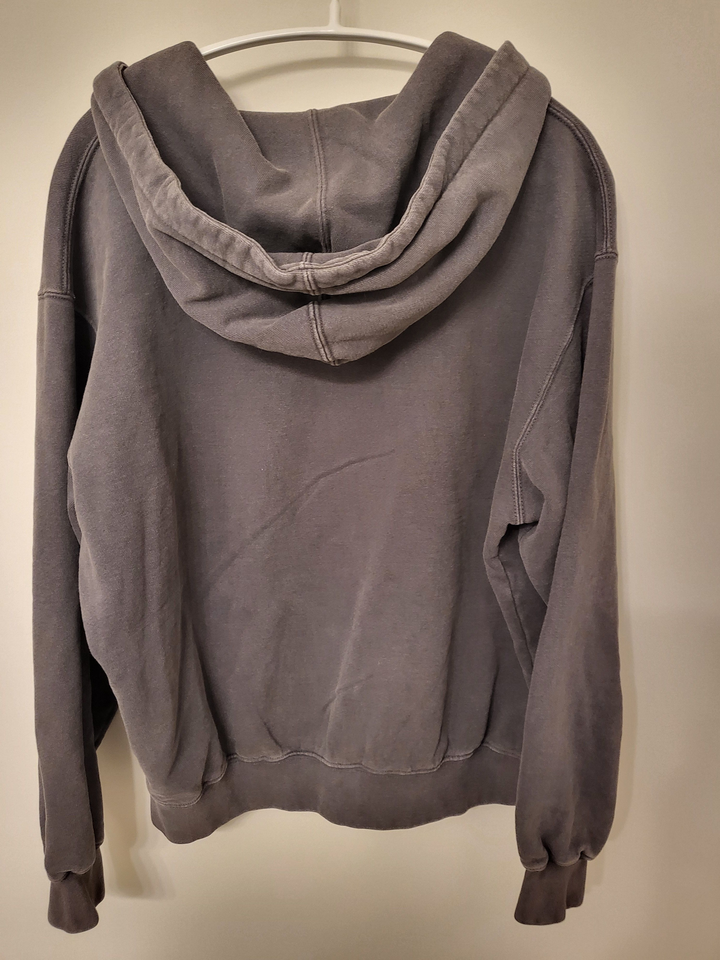 Supreme Supreme Small Box Overdyed Zipup Hoodie Black Size