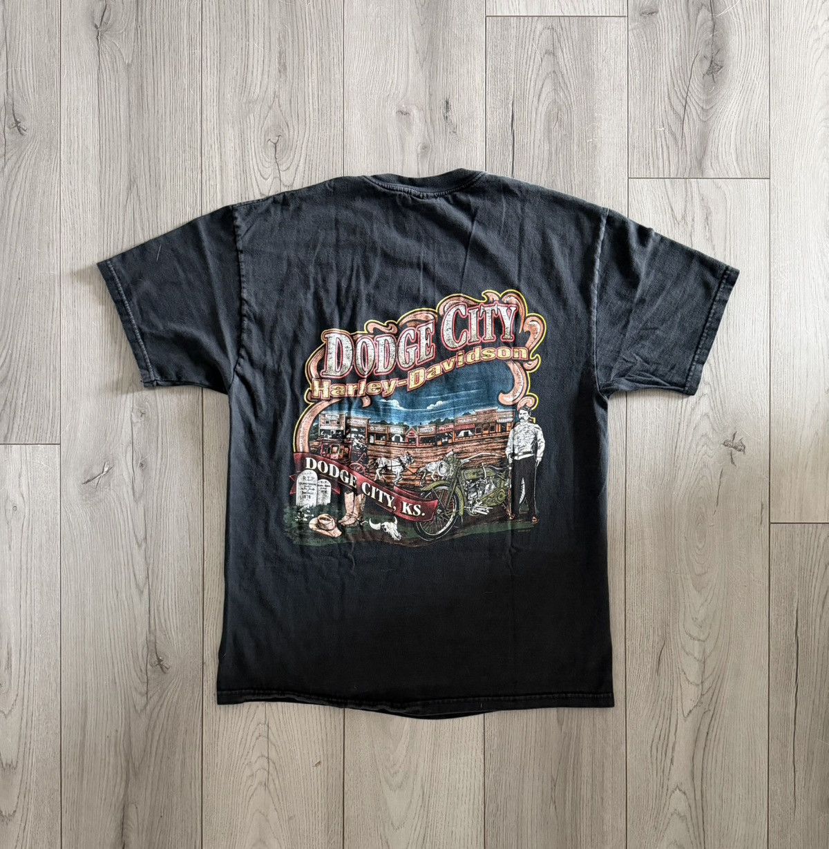 Harley Davidson Vintage 1999 Harley-Davidson Flame T-Shirt Size US L / EU 52-54 / 3 - 2 Thumbnail