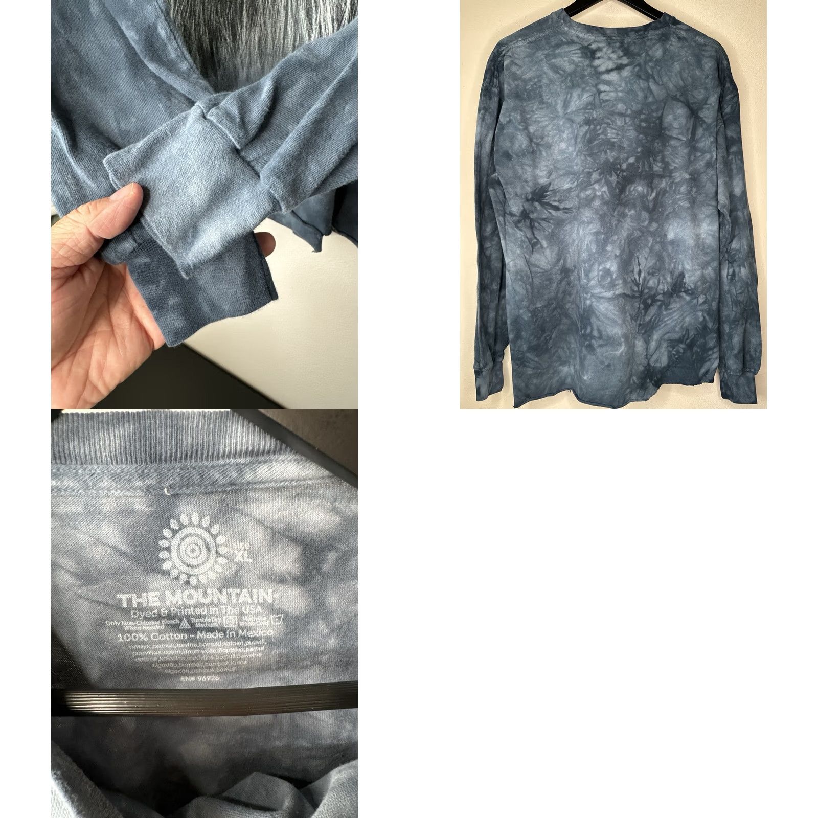 The Mountain The Mountain Wolf Face Long Sleeve T Shirt XL Tie Dye Nature Wildlife Men Size US XL / EU 56 / 4 - 8 Thumbnail