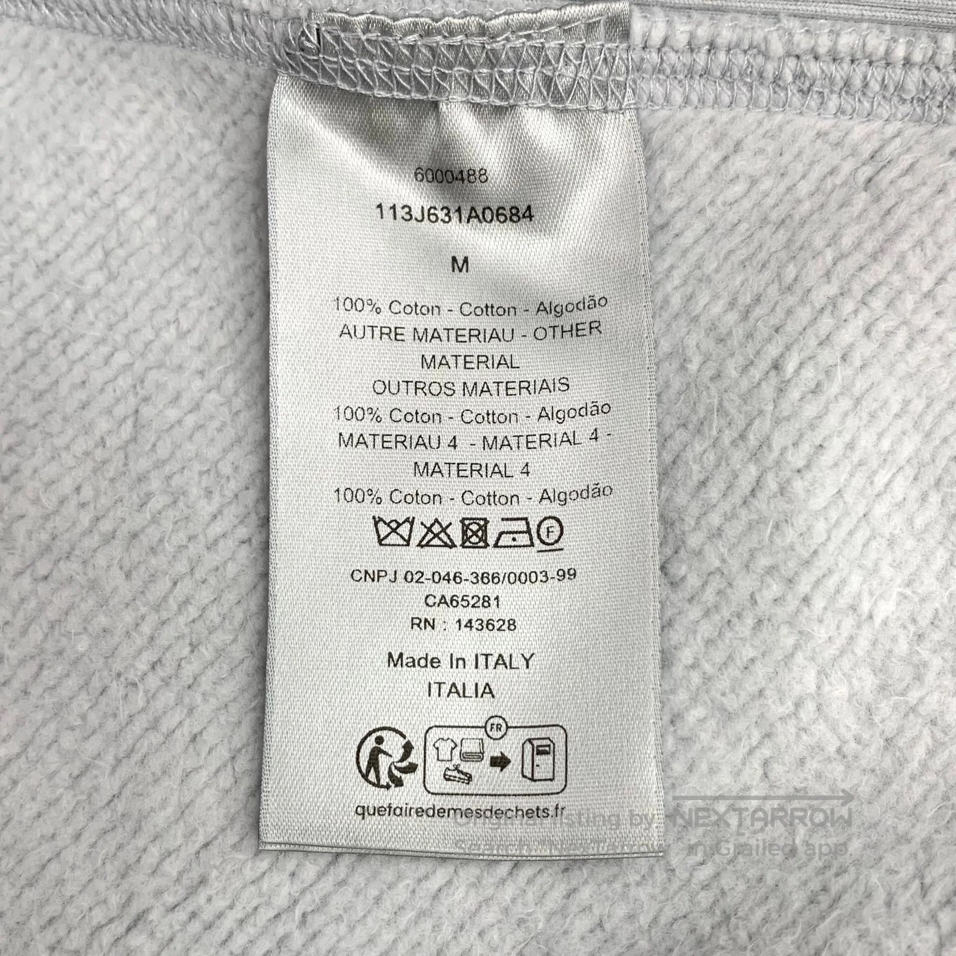 Dior Dior Light Blue Logo Monogram Printed Cotton Hooded Drawst Size US M / EU 48-50 / 2 - 7 Thumbnail