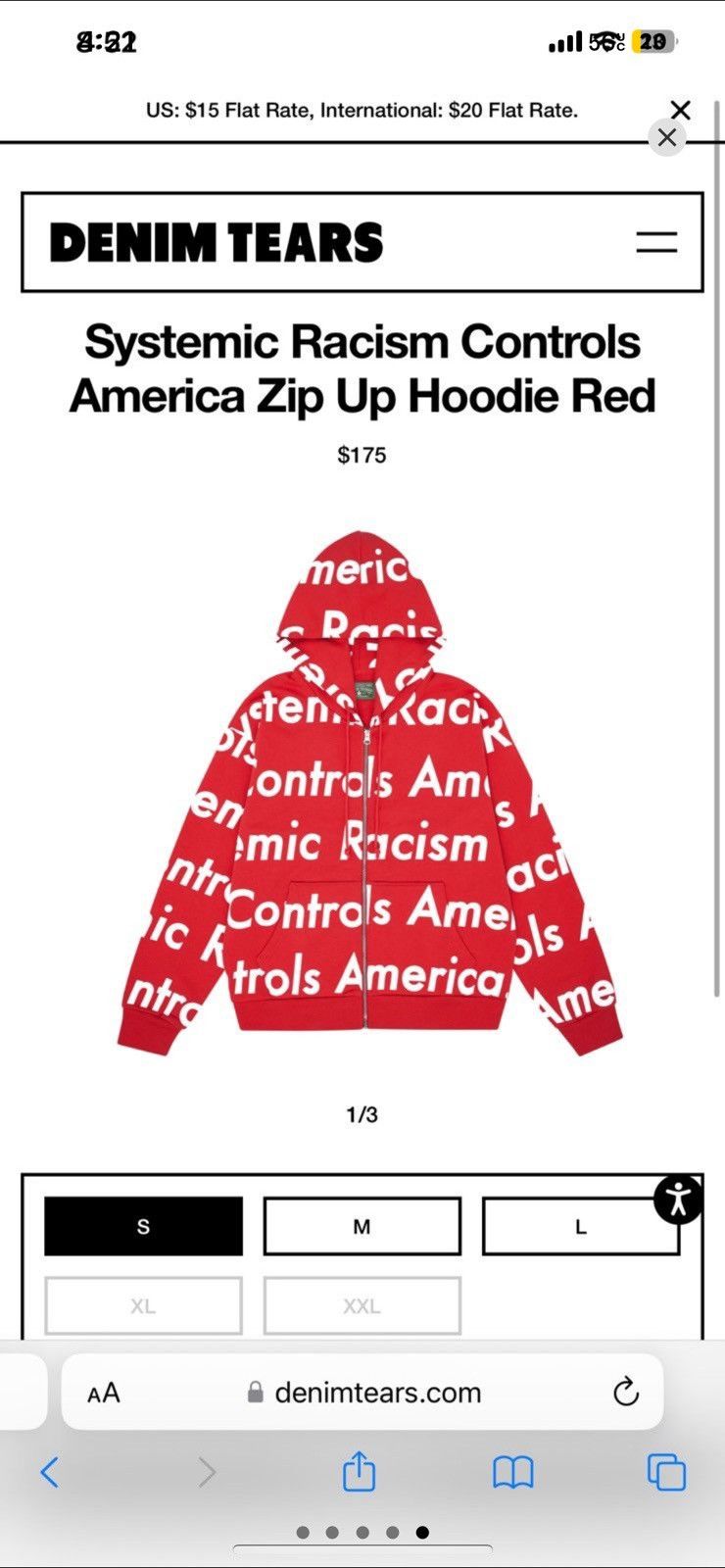DENIM TEARS Denim tears ‘systemic racism’ jacket Size US XL / EU 56 / 4 - 5 Thumbnail
