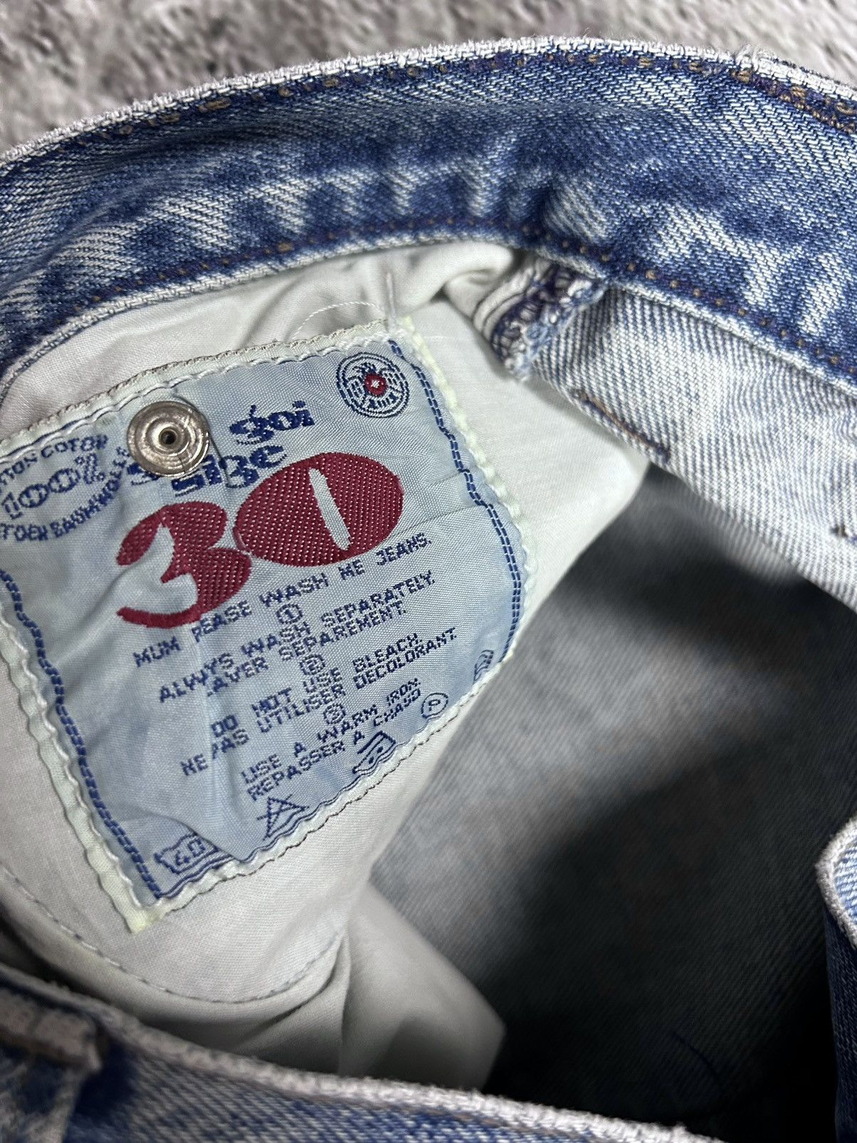 Gio-Goi × Vintage Crazy Y2K jeans patchwork sex machine UK rock Gio Goi Size US 30 / EU 46 - 6 Thumbnail