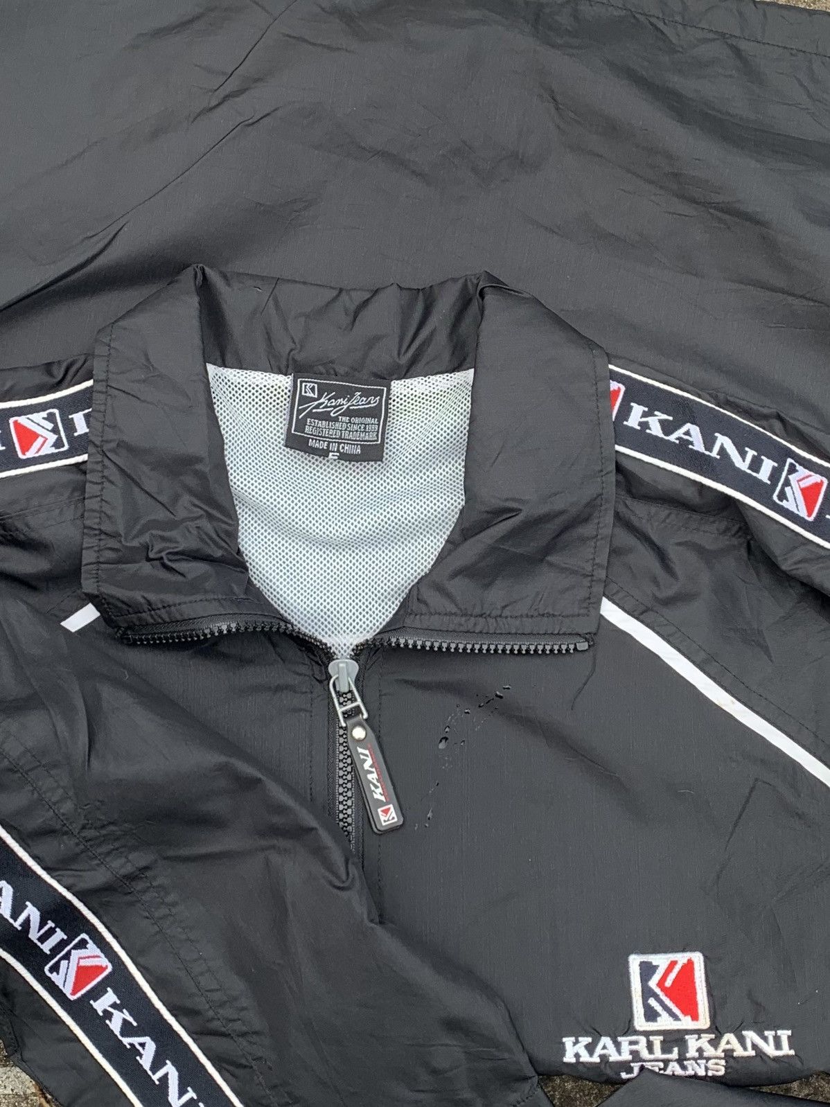 Karl Kani Vintage 90’s KARL KANI Sidetape Big Logo Windbreaker Jacket Size US L / EU 52-54 / 3 - 5 Thumbnail