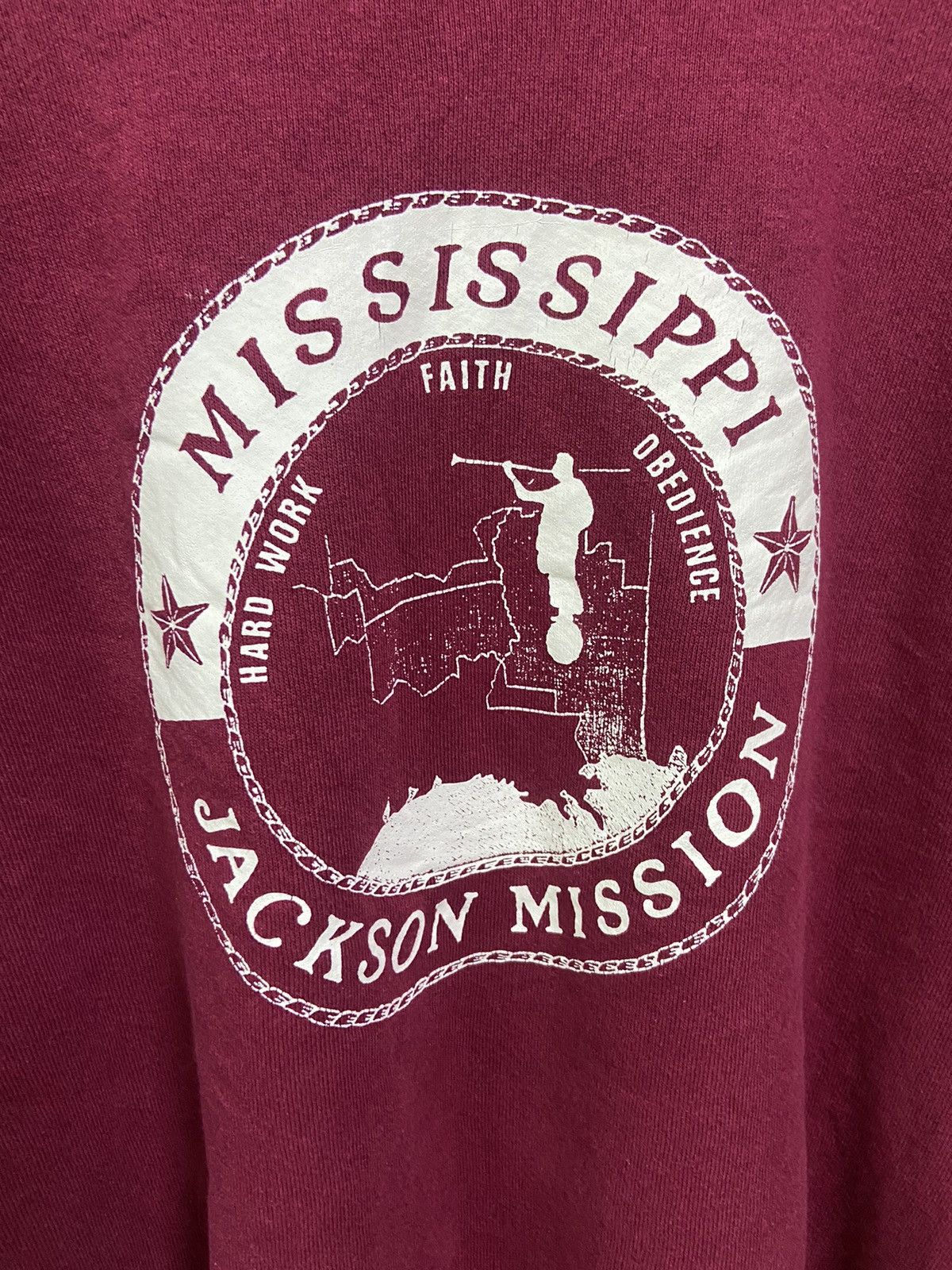 Fruit Of The Loom × Vintage vintage sweatshirt mississippi jackson mission Size US XL / EU 56 / 4 - 11 Thumbnail