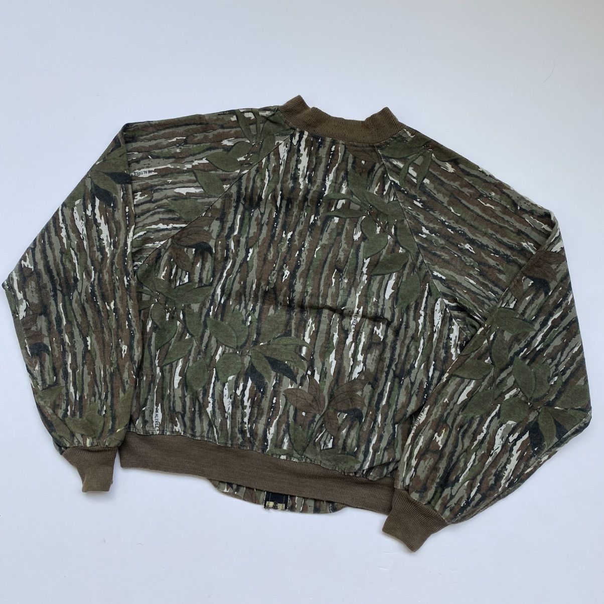 Vintage 1990s-Rattlers Brand Real Tree Camou Flage Bomber Jacket Size US M / EU 48-50 / 2 - 3 Thumbnail