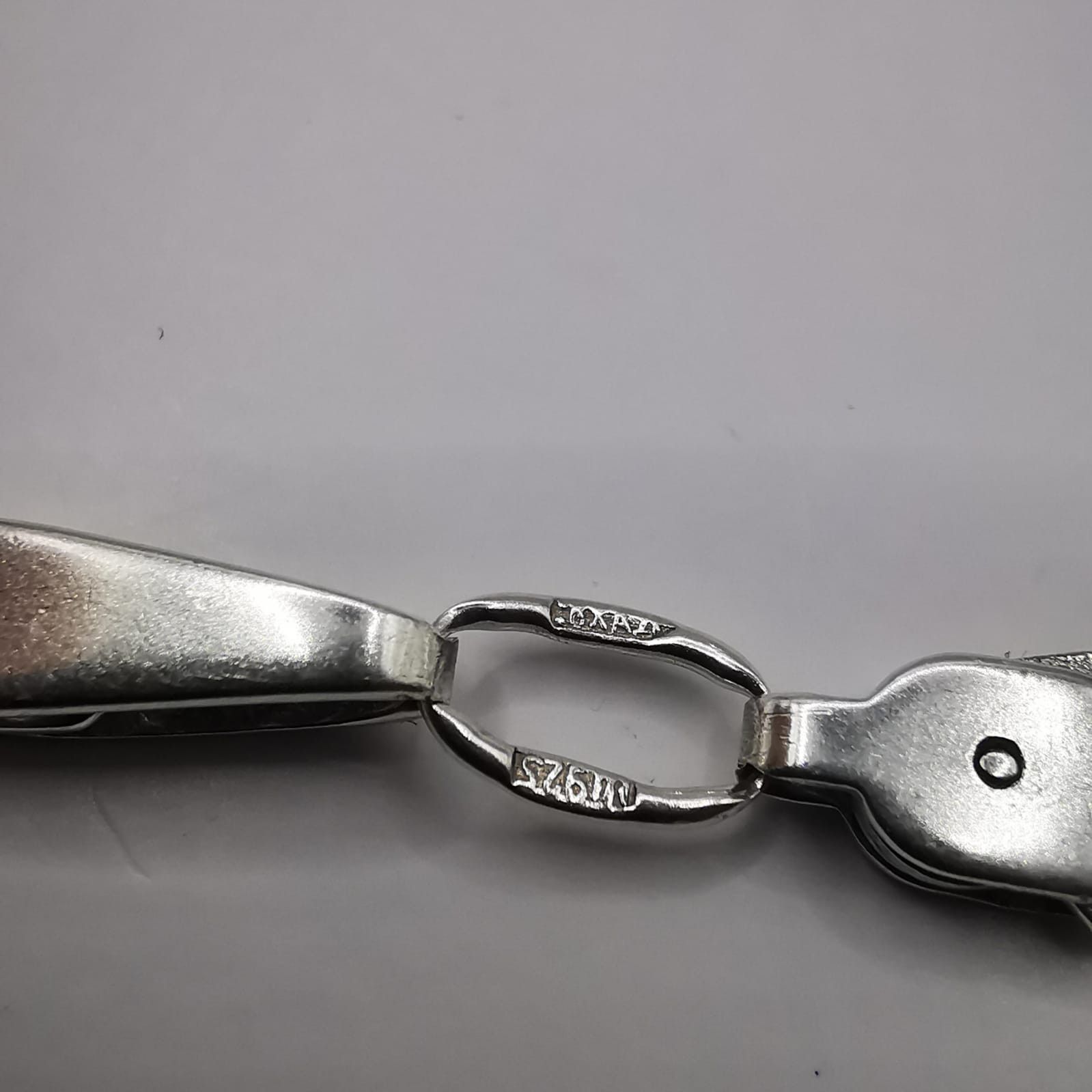 Sterling Silver Vintage Jewelry Chain, 925 Sterling Silver, Signed 20,44g Size ONE SIZE - 5 Thumbnail