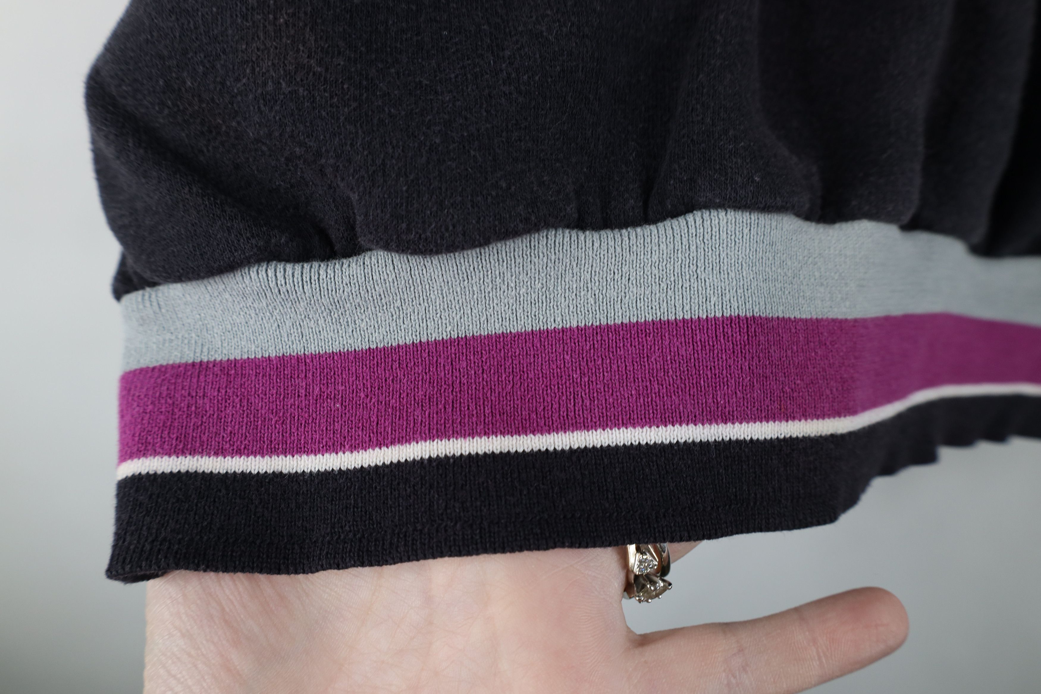 Vintage Vintage 90s Streetwear Striped Collared Rugby Sweatshirt Size XL / US 12-14 / IT 48-50 - 11 Thumbnail