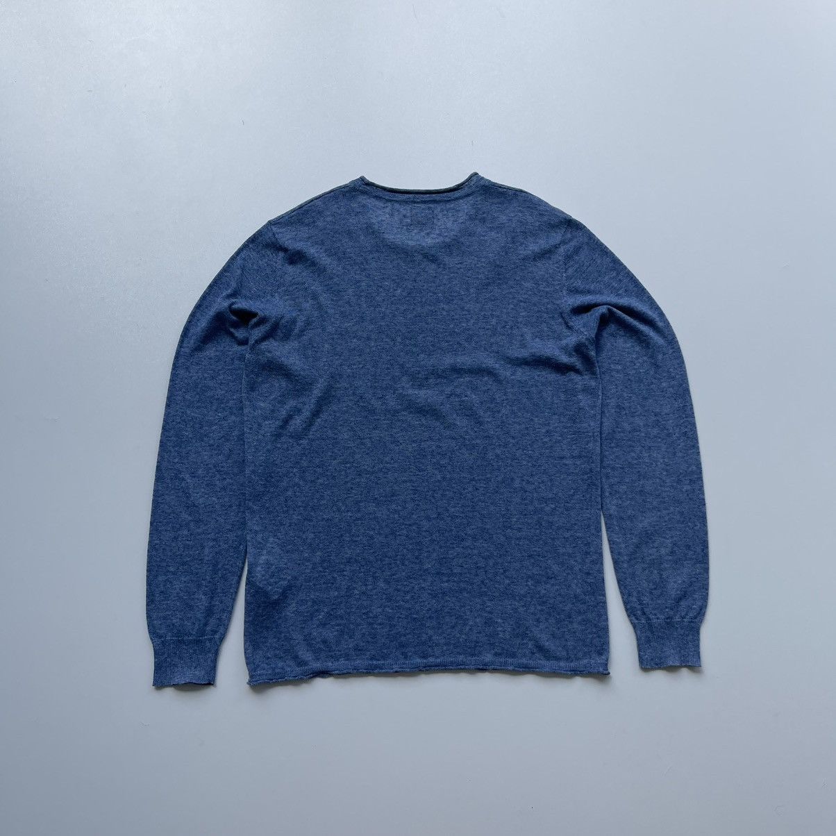 C.P. Company C.P. Company Linen/Polyester Knit Jumper Sweater Blue Size US M / EU 48-50 / 2 - 3 Thumbnail