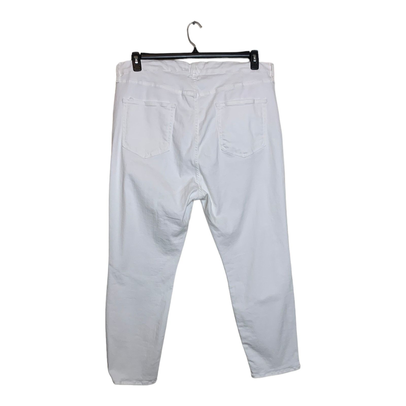Good American Good American white Good Legs Crop stretch jeans size 24 Size 42" / US 20 - 8 Thumbnail