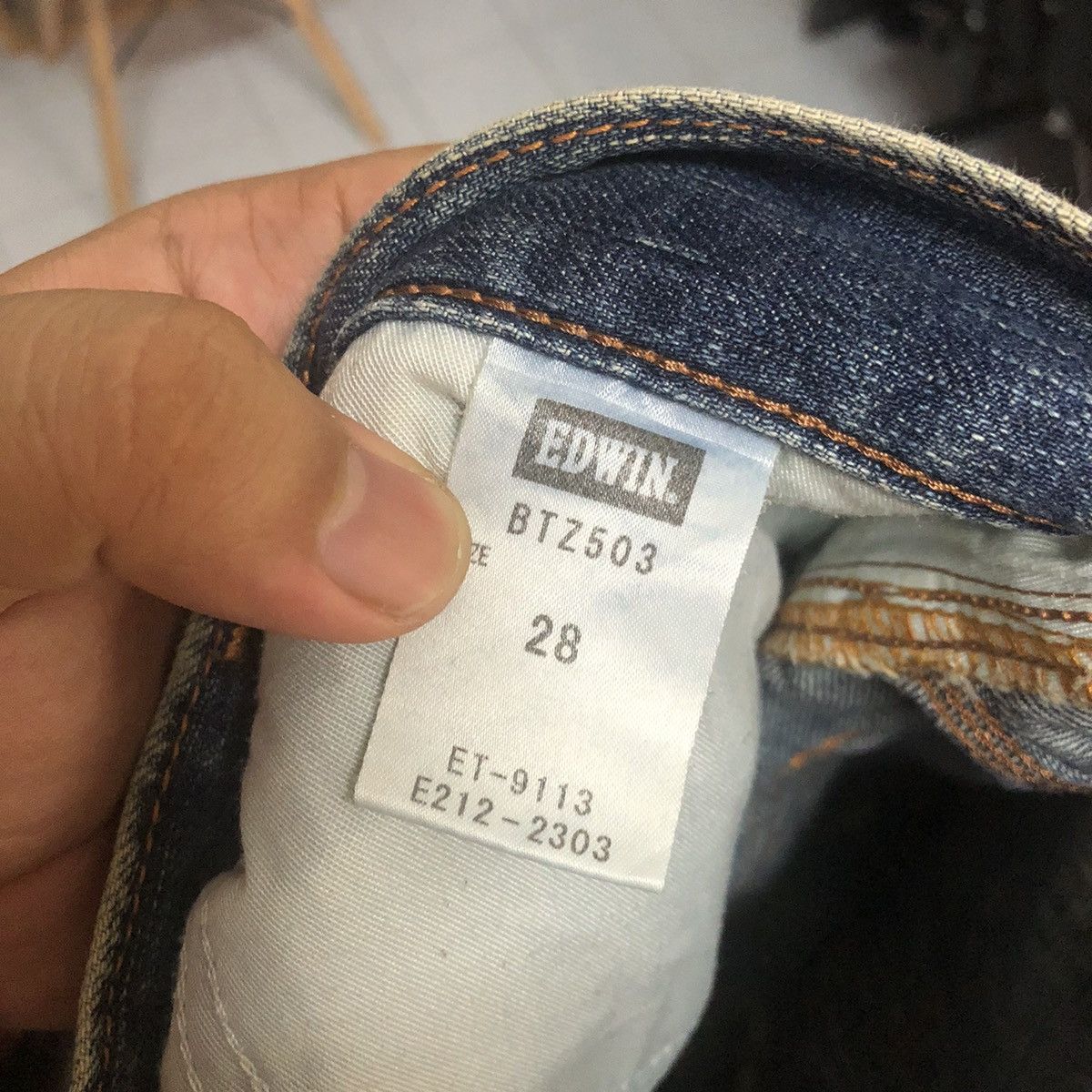 DL Edwin Blue Denim Pants #C280