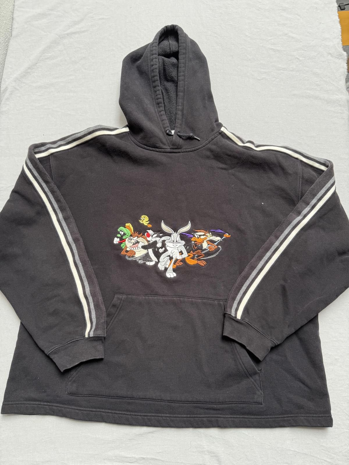 Designer VTG Looney Tunes Hoodie Embroidered 1999 Taz Marvin Bugs - L Size US L / EU 52-54 / 3 - 1 Thumbnail