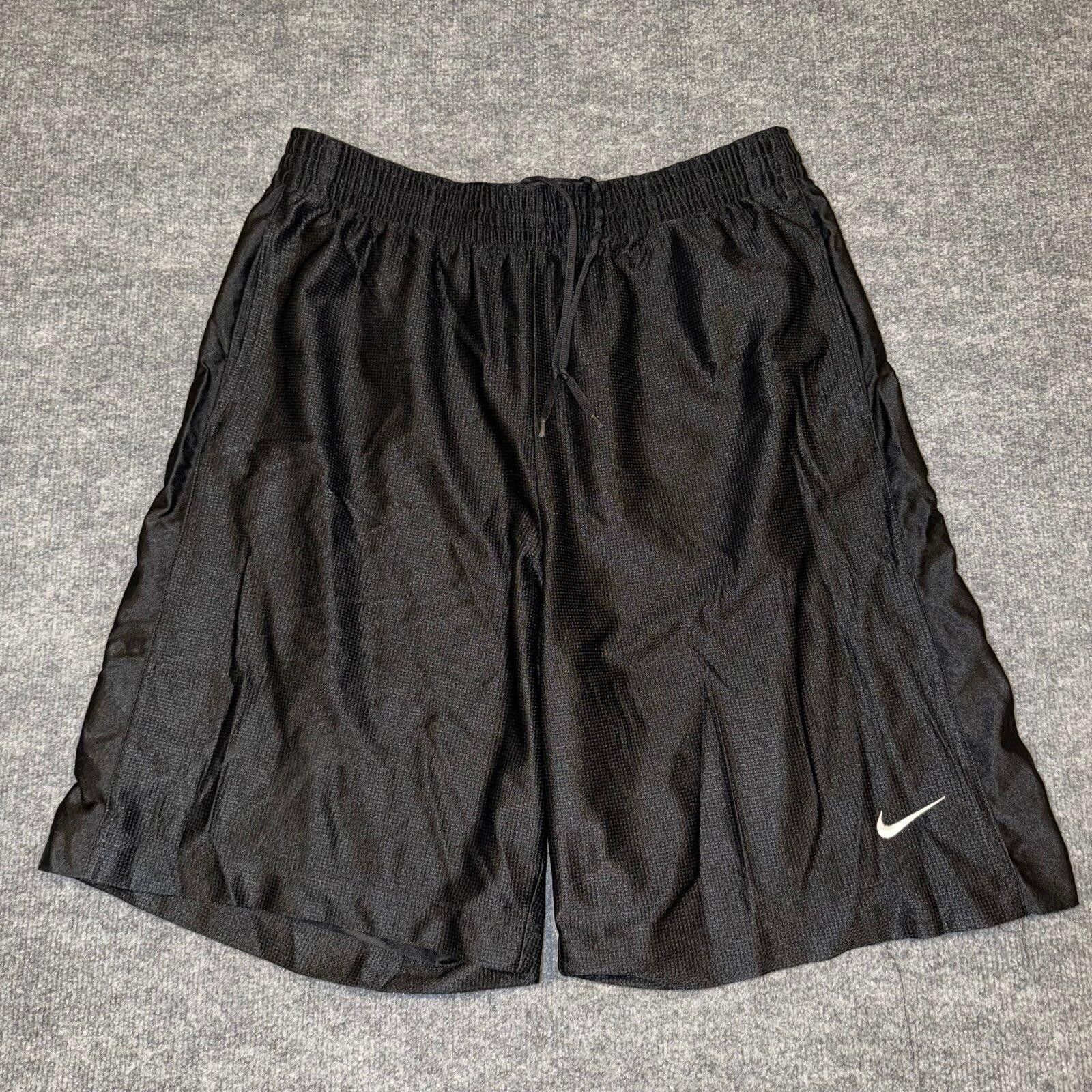 Nike Basketball Black Dazzle Baggy Hoop Shorts Mens XL VTG