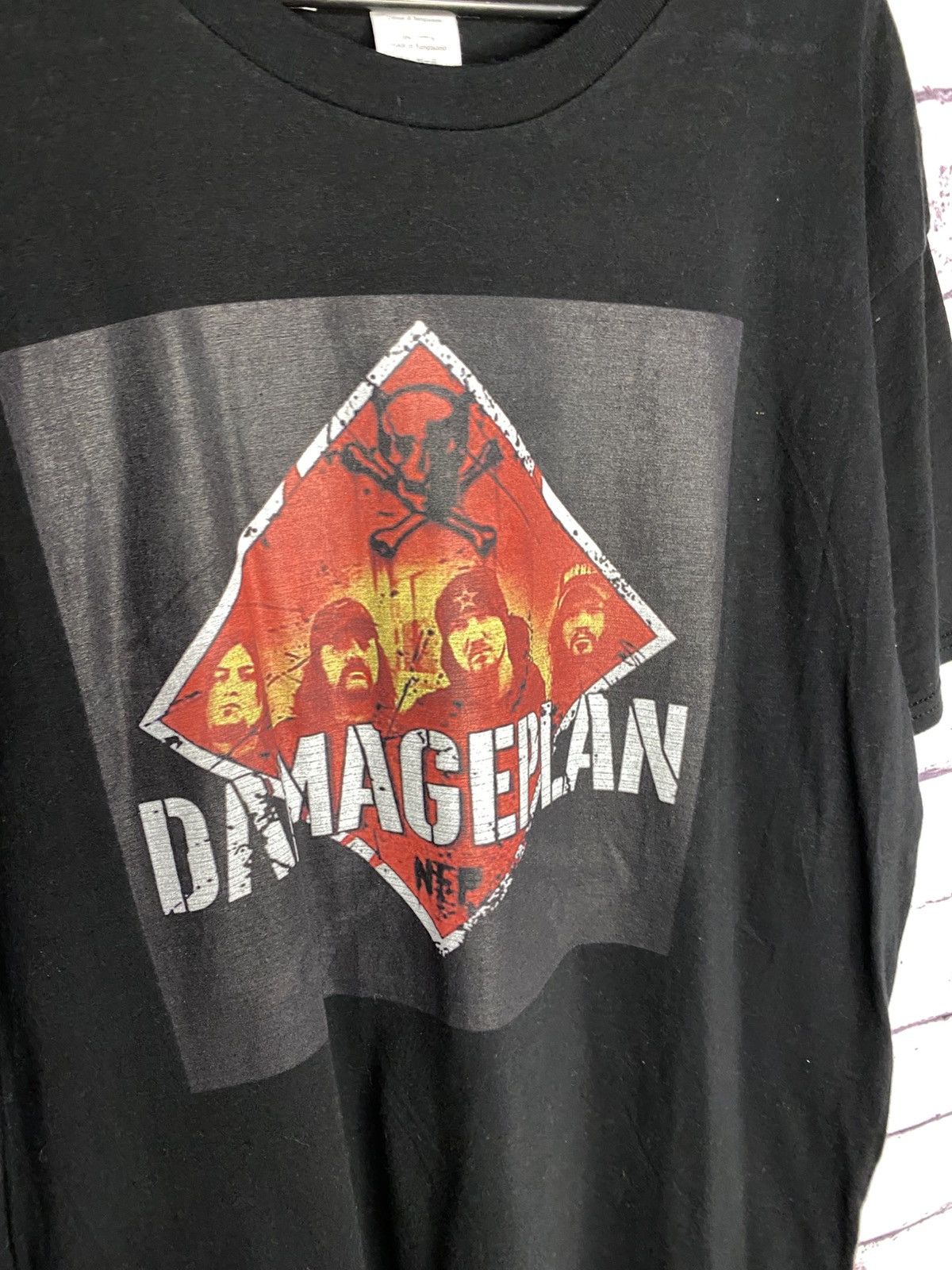 Band Tees Men's Vintage T-Shirt Damage Plan NFP Graphic Tee Y2K Logo Size US XXL / EU 58 / 5 - 8 Thumbnail