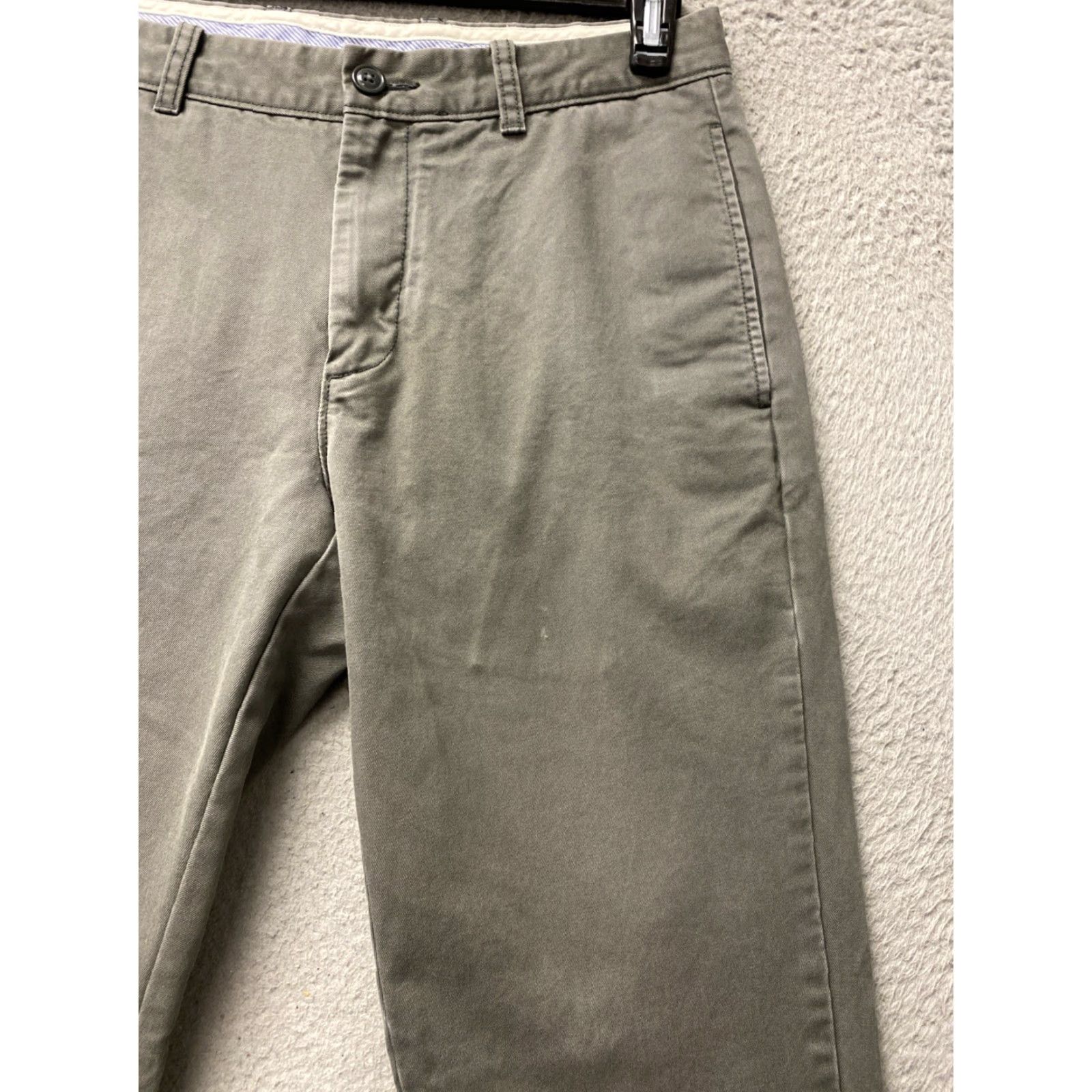J.Crew VINTAGE J. Crew Men’s Slim Chino Pants 31x32 Green Cotton Tapered Casual Mens Size US 31 - 2 Thumbnail
