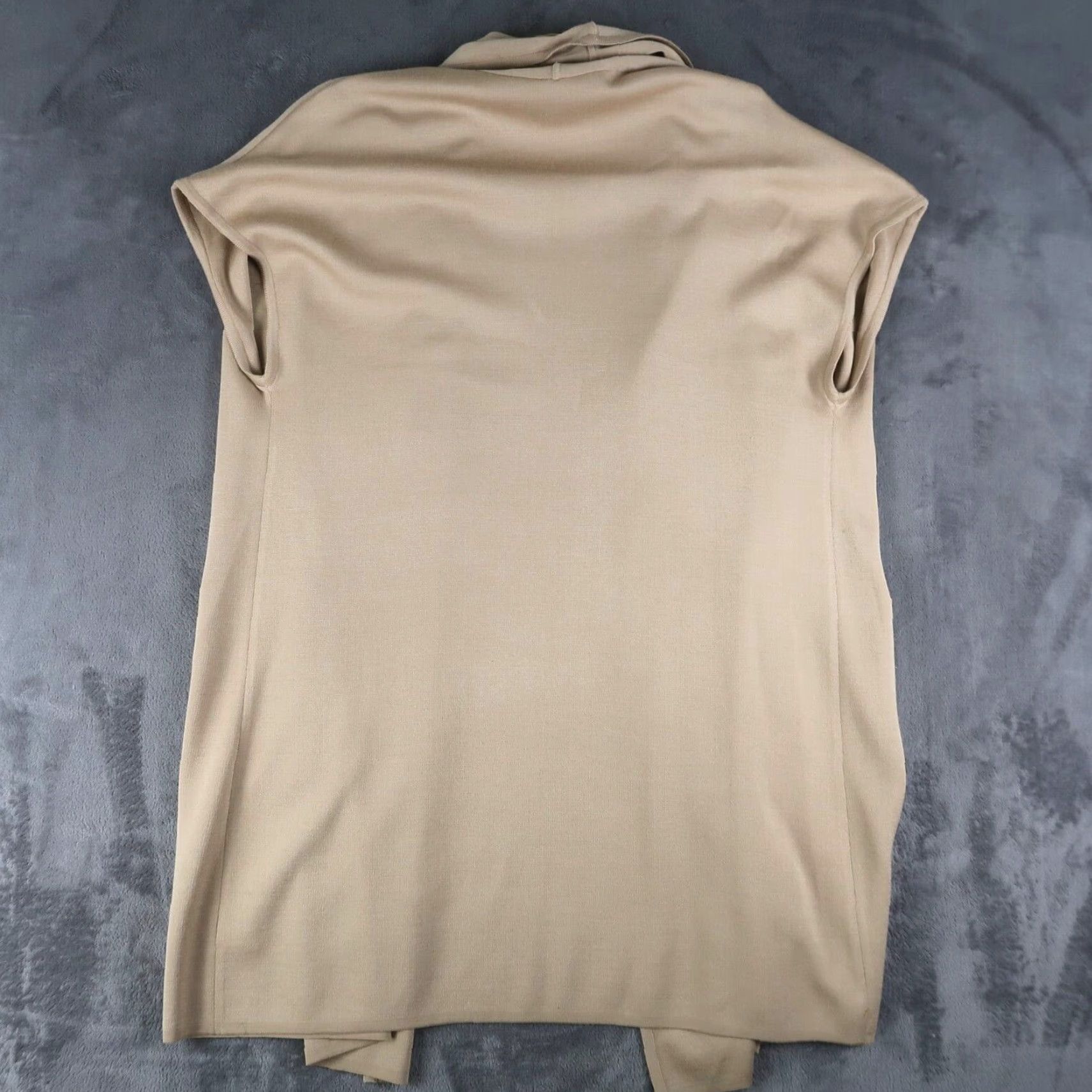 St. John St. John Cardigan Vest Sweater Open Collar Tan Size M Medium Womens Knit Open Collar Cardigan Tan Vintage: No Features: Open Size M / US 6-8 / IT 42-44 - 2 Thumbnail