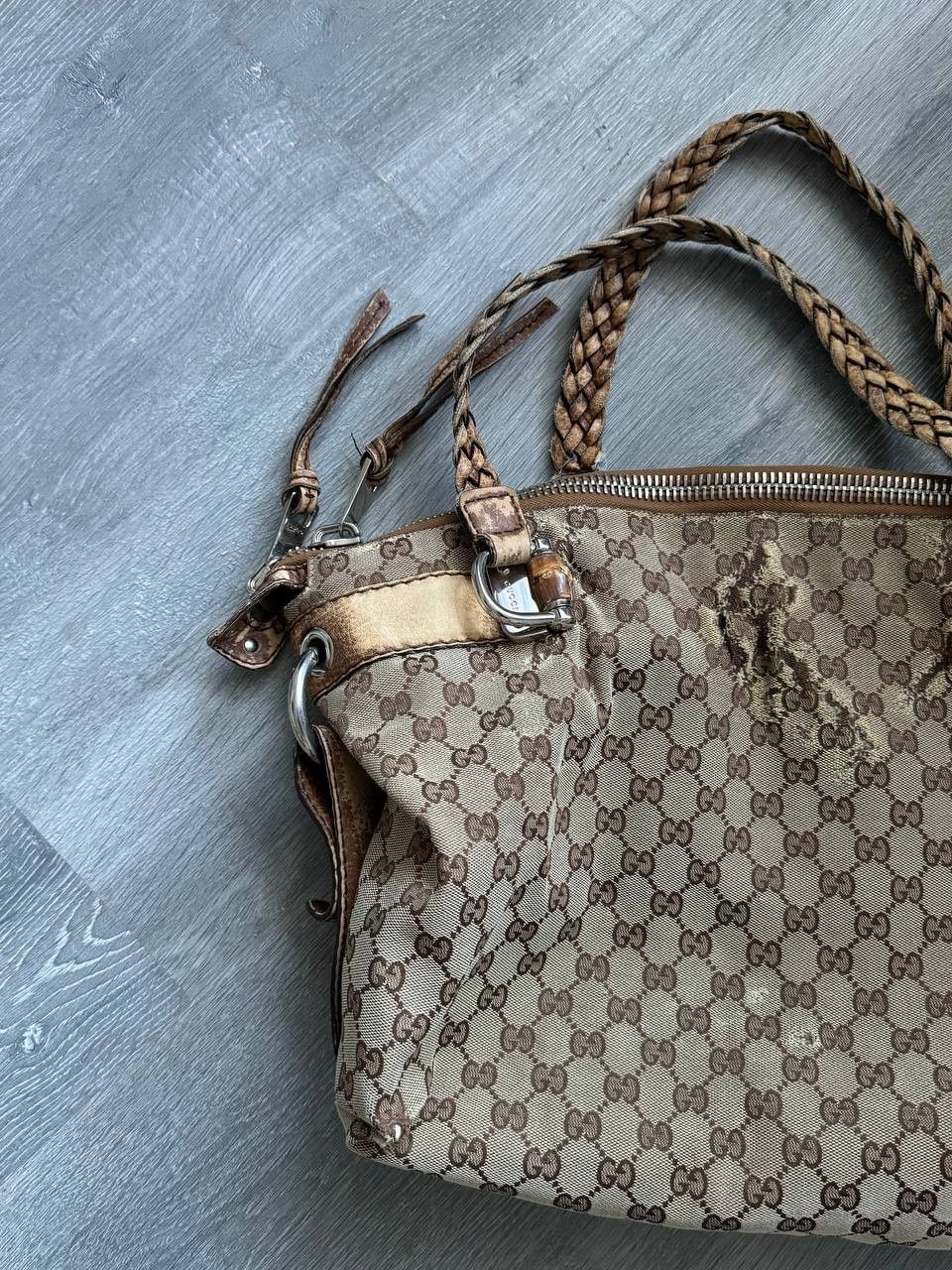 Gucci Gucci monogram canva bag brown Size ONE SIZE - 3 Thumbnail