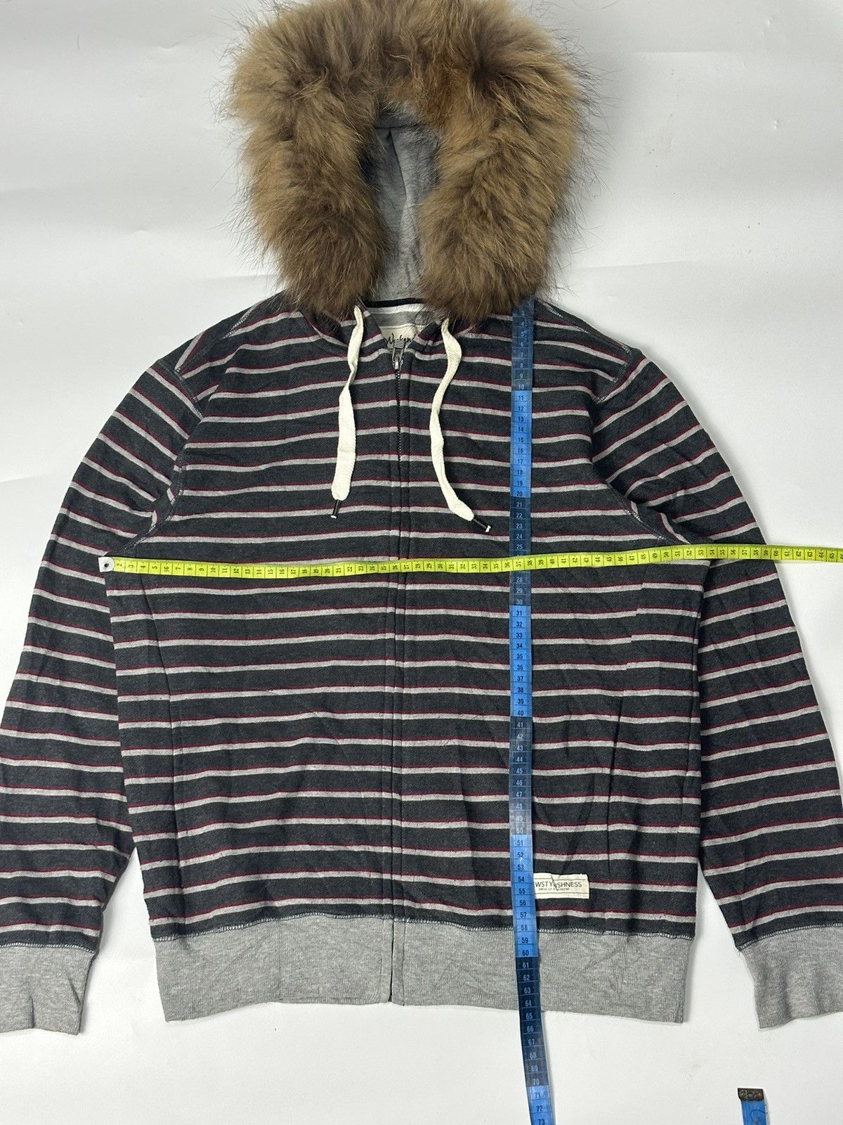 Hysteric Glamour × Le Grande Bleu (L.G.B.) × Vintage Fur Stripe Hoodie Size US M / EU 48-50 / 2 - 4 Thumbnail