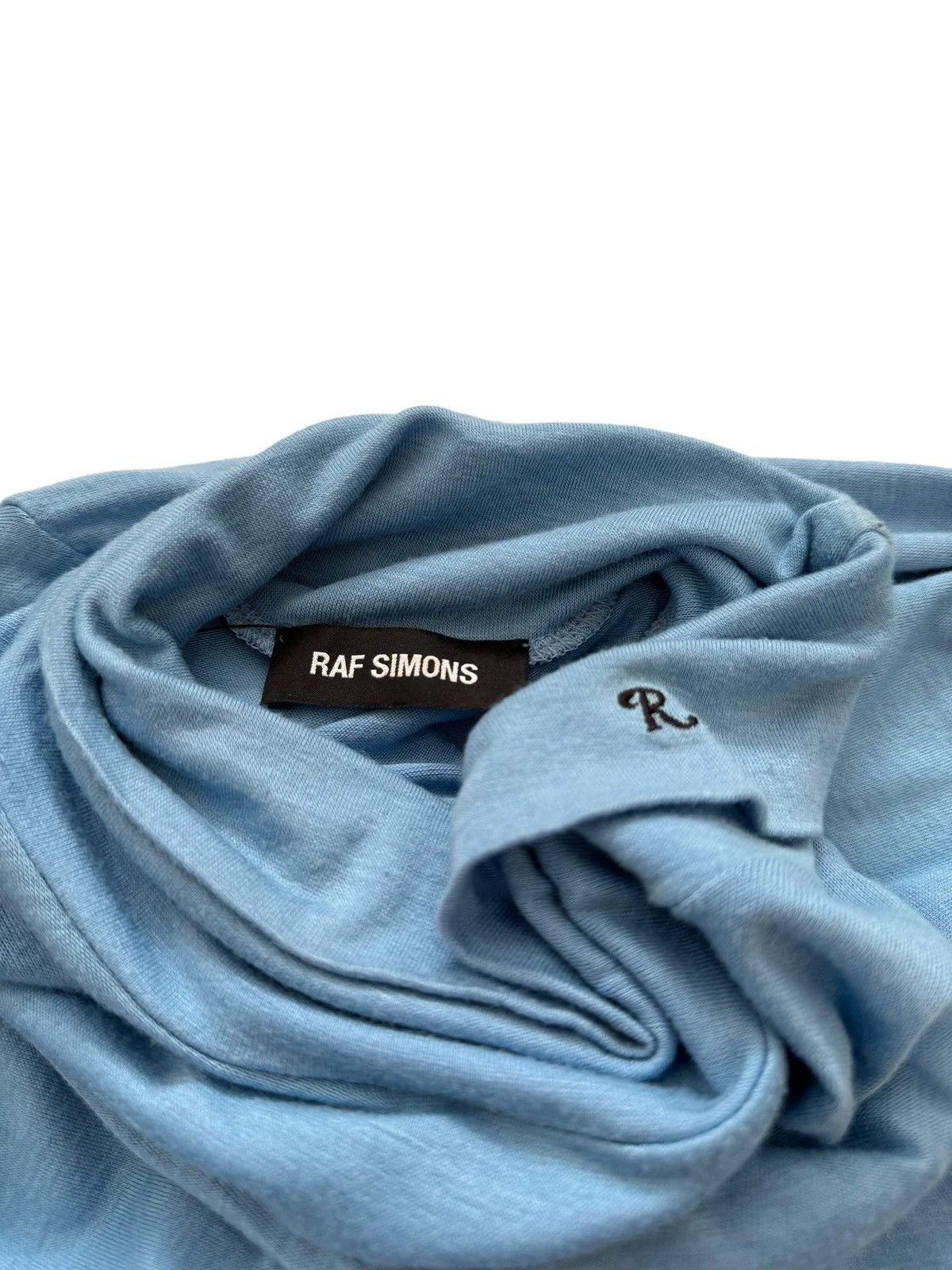 Raf Simons RAF SIMONS FW16 Viscose Elastic Blue Turtleneck Size US L / EU 52-54 / 3 - 2 Thumbnail