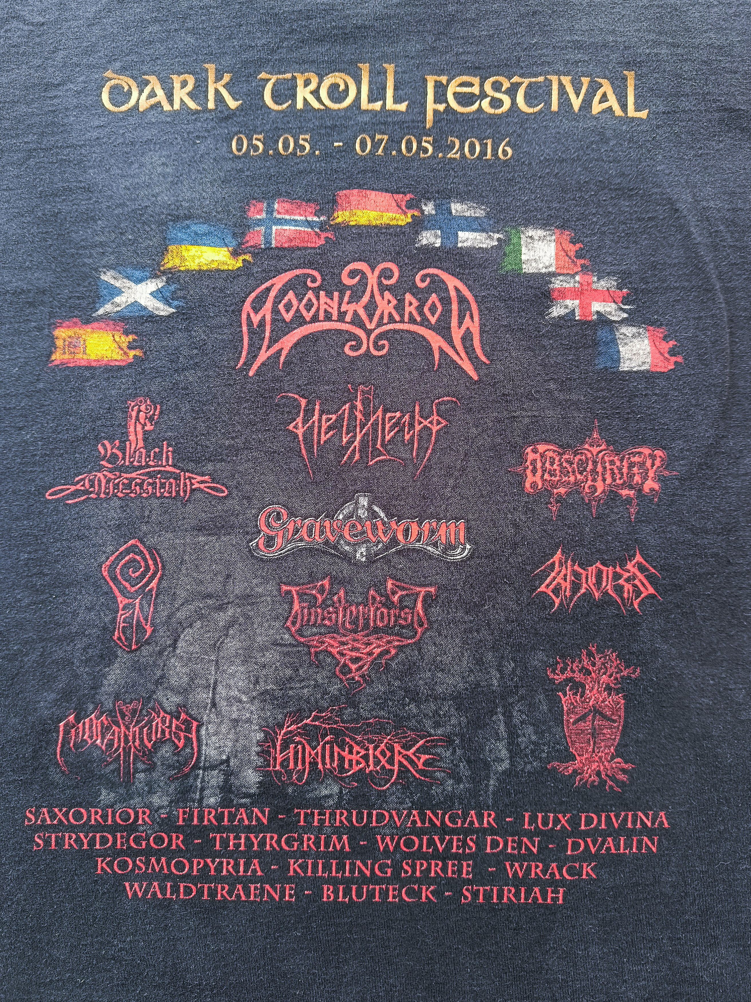 Band Tees × Vintage Vintage Dark Troll Festival 2016 Shirt Size XXXL Hard Rock Size US XXL / EU 58 / 5 - 9 Thumbnail
