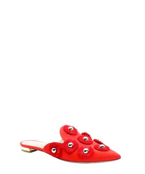 Aquazzura o1y0625 Flat Mules in Red Size US 6.5 / IT 36.5 - 2 Thumbnail