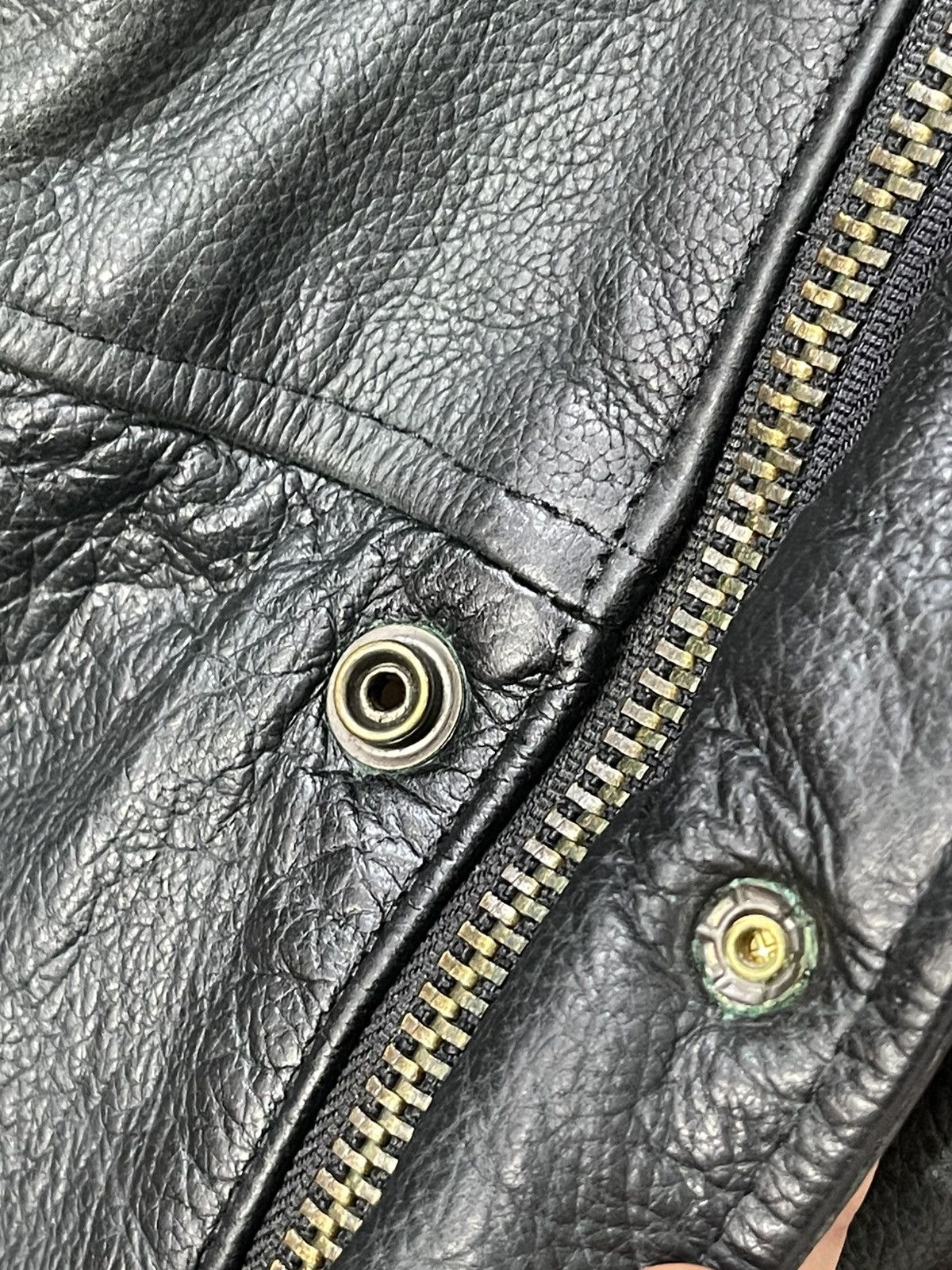 Armani Rare Leather Jacket Vtg 80s Armani Jeans julius dior Size US L / EU 52-54 / 3 - 7 Thumbnail