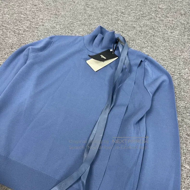 Fendi Fendi 23 show model ribbon wool knit sweater, long sleeve Size XS / US 0-2 / IT 36-38 - 4 Thumbnail