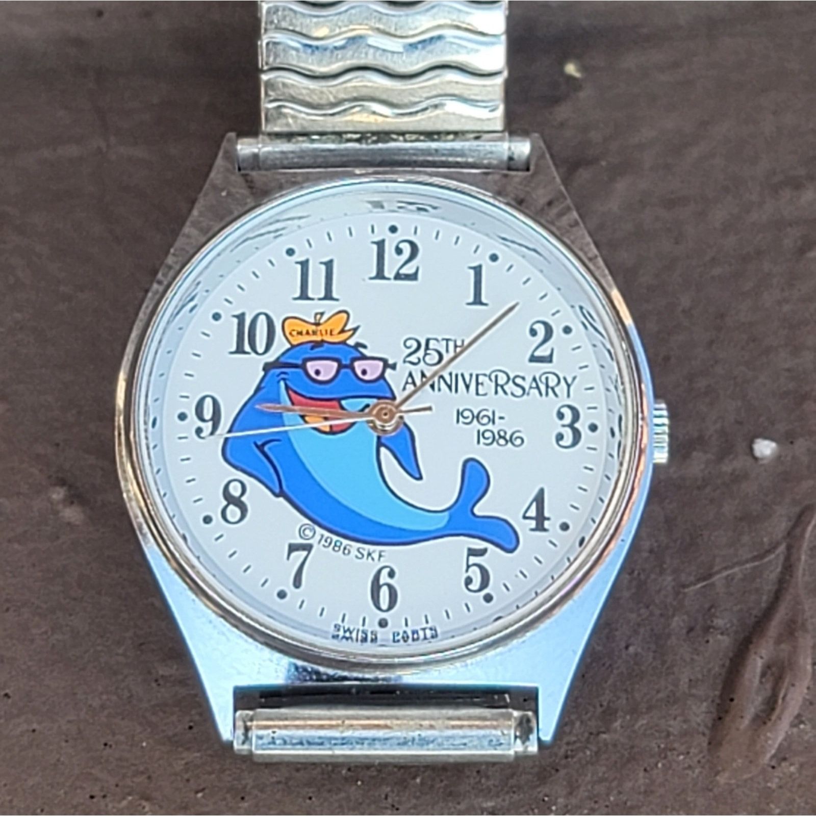Vtg 1986 Starkist Charlie Tuna 25th Anniversary Watch