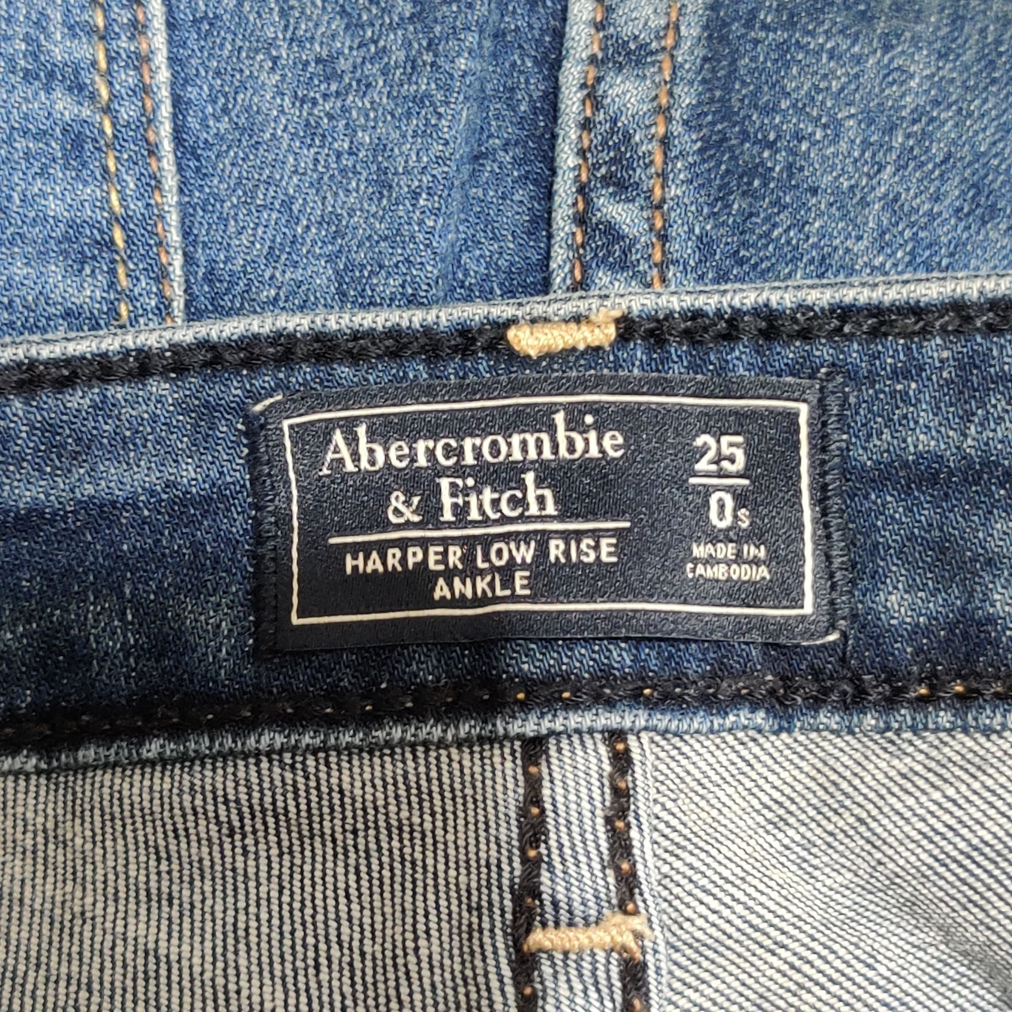 Abercrombie & Fitch Abercrombie & Fitch 0 Harper Low Rise Ankle Skinny Jeans Dis Size 25" / US 0 / IT 36 - 5 Thumbnail