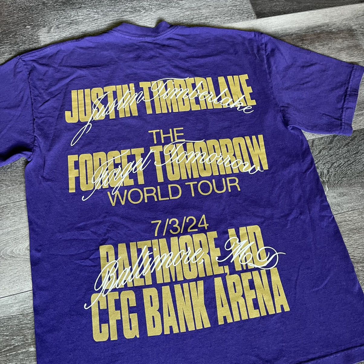 Band Tees Justin Timberlake Forget Tomorrow Tour Baltimore Graphic Tee Size US L / EU 52-54 / 3 - 4 Thumbnail