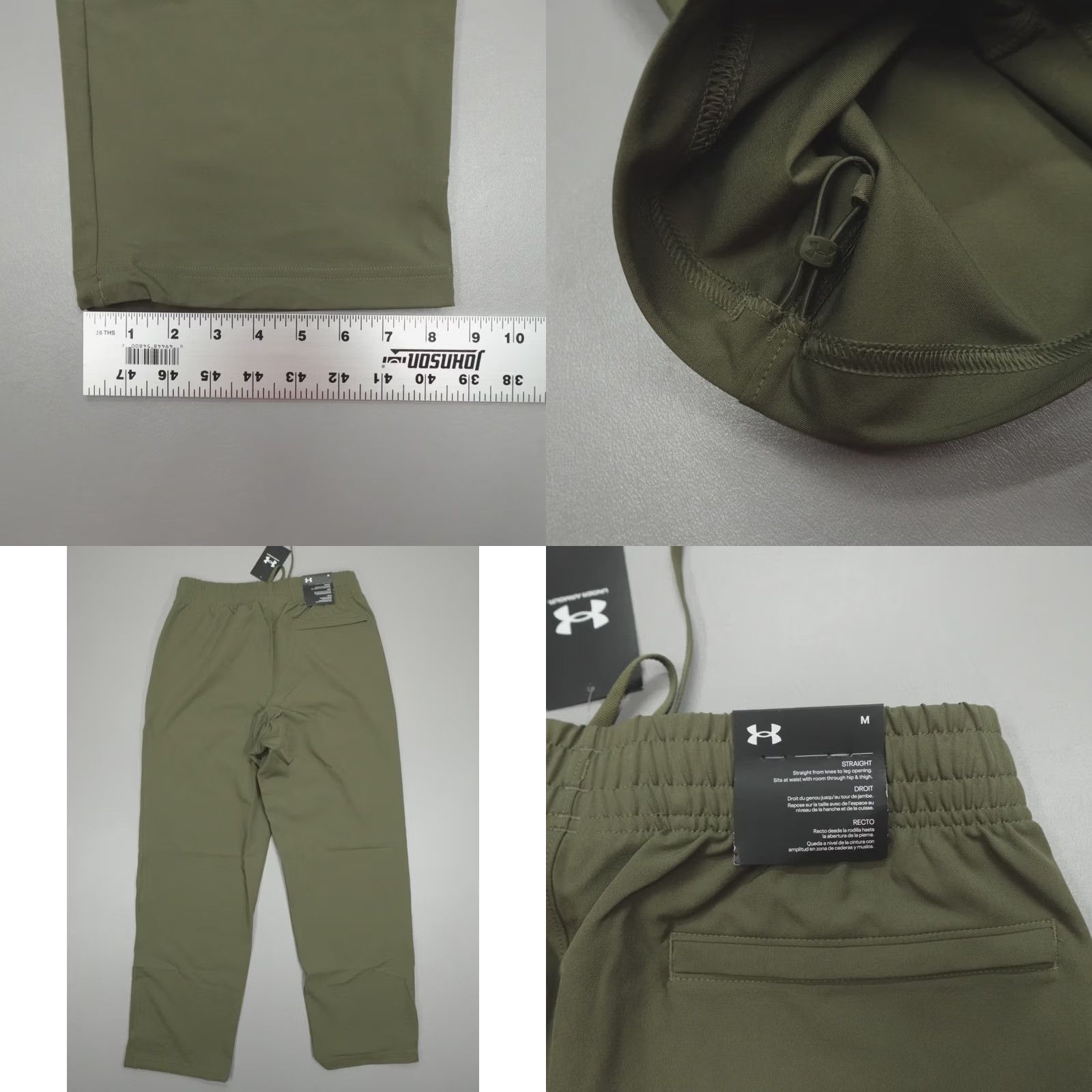 Under Armour Under Armour Unstoppable Pants Mens Size M Green Straight Leg 1388824-390 Size US 31 - 8 Thumbnail