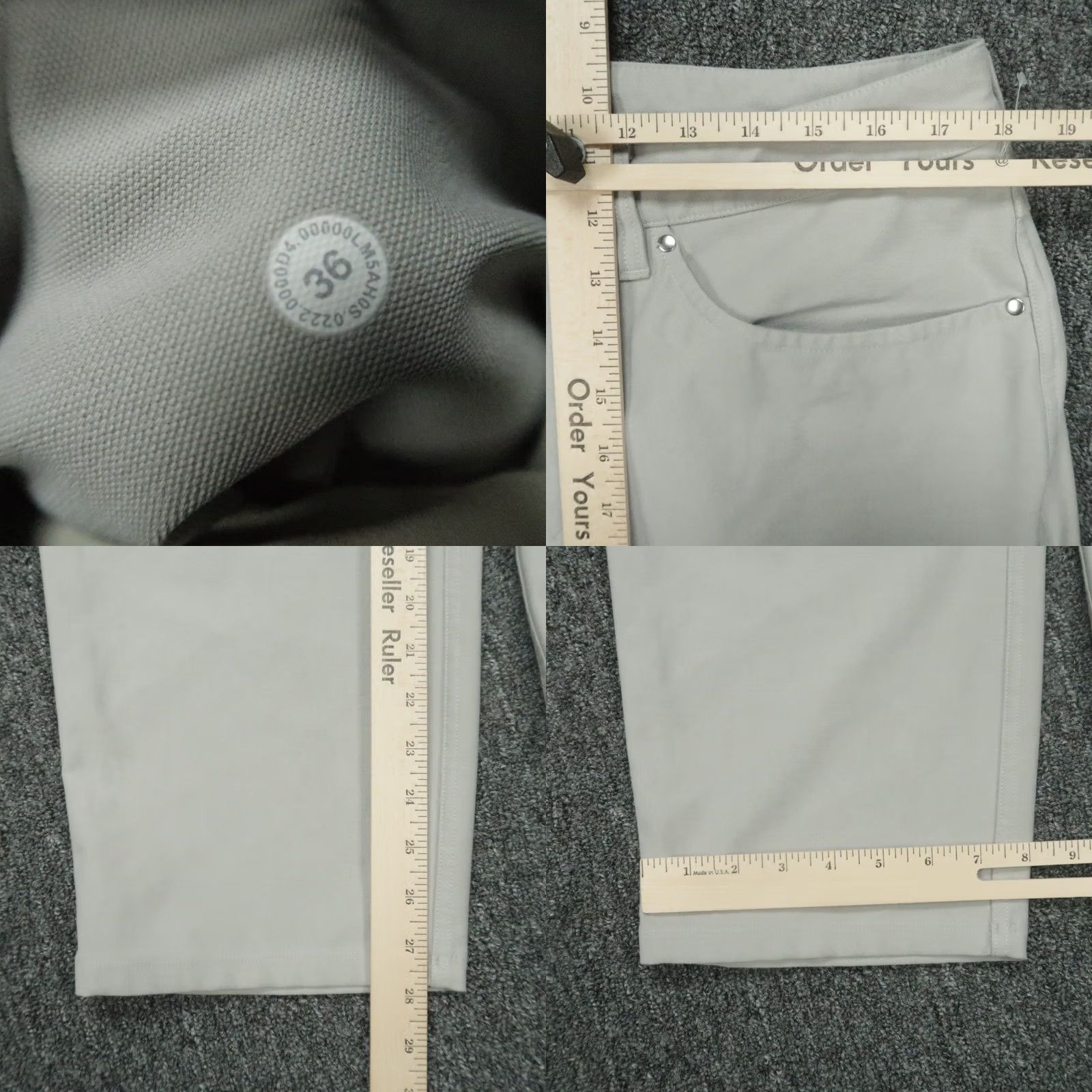 Lululemon Lululemon Mens Pants Gray ABC Relaxed Utilitech 5 Pocket Trouser 36x28 Size US 36 / EU 52 - 8 Thumbnail
