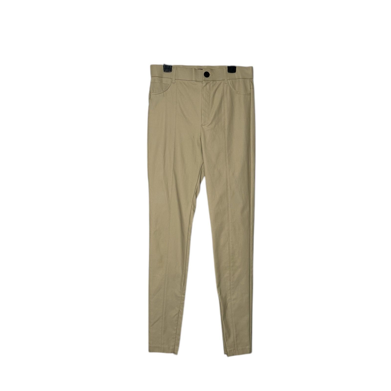 Zara ZARA cream beige vegan leather skinny pants size Medium Size 28" / US 6 / IT 42 - 9 Thumbnail