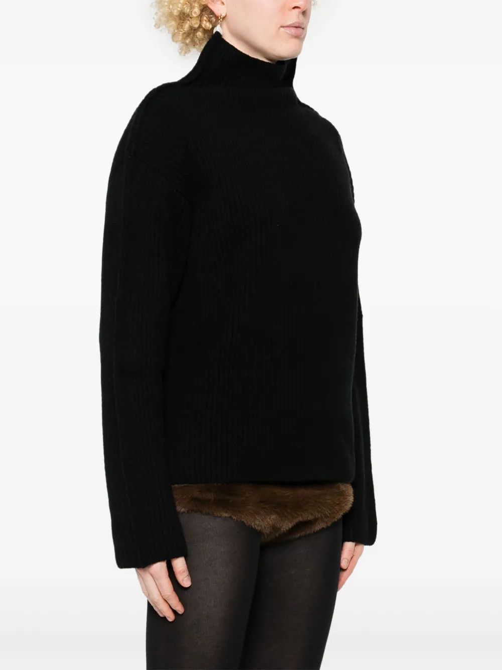 Marni o1y1125 Turtleneck Sweater in Black Size S / US 4 / IT 40 - 3 Thumbnail