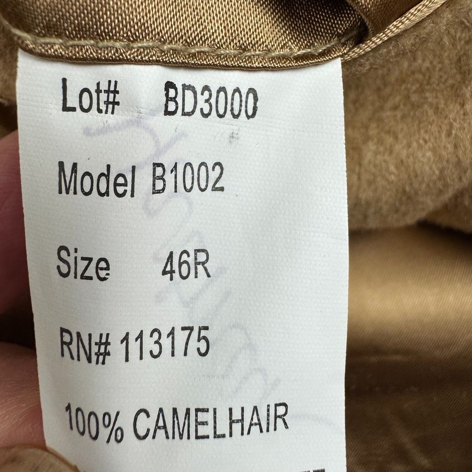 Bill Blass Bill Blass Men's 100% Camelhair 2-Button Blazer Jacket Brown Size 46R - 6 Thumbnail