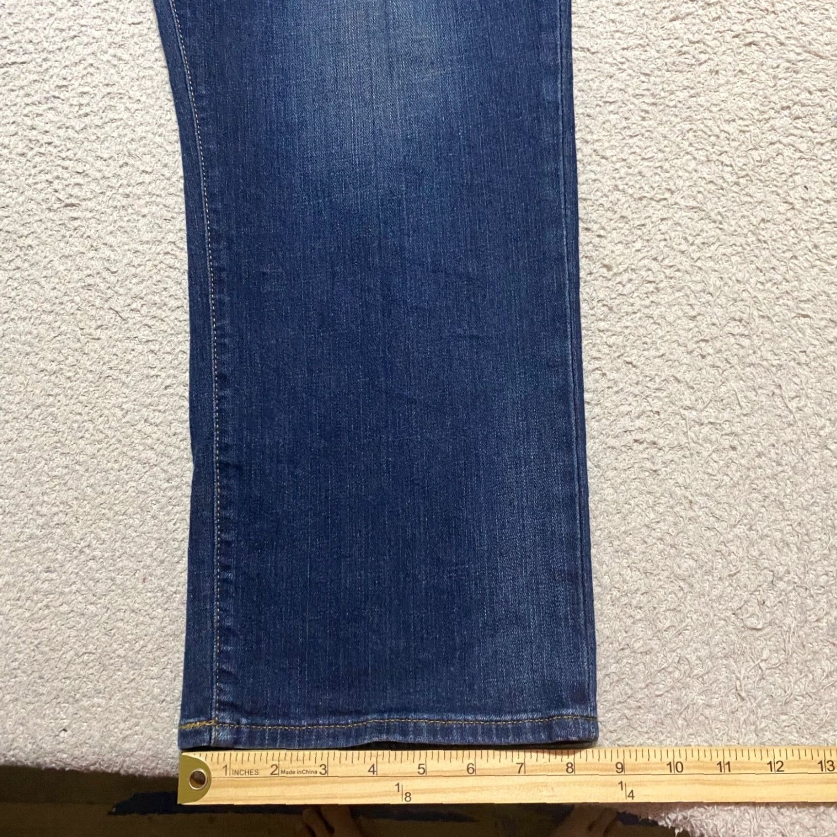 Lee Lee Mens Jeans Blue Denim Dark Wash Motion Stretch Straight 40x29 Regular Waist 5-Pocket Denim Jeans Mens Blue Size US 40 / EU 56 - 5 Thumbnail