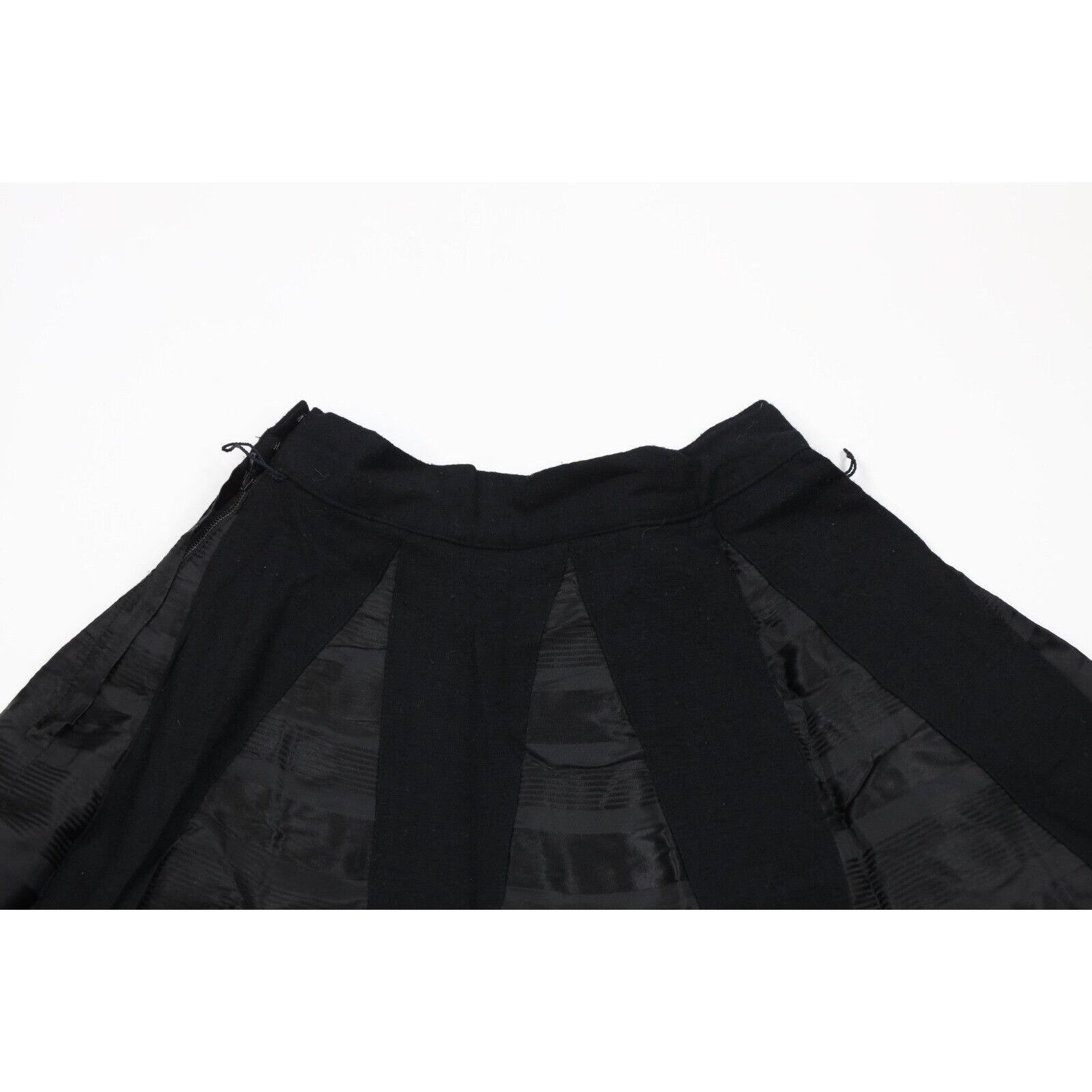 Vintage Vintage 60s 70s Streetwear Wool Satin Striped Skirt Size 24" / US 00 / IT 34 - 10 Thumbnail